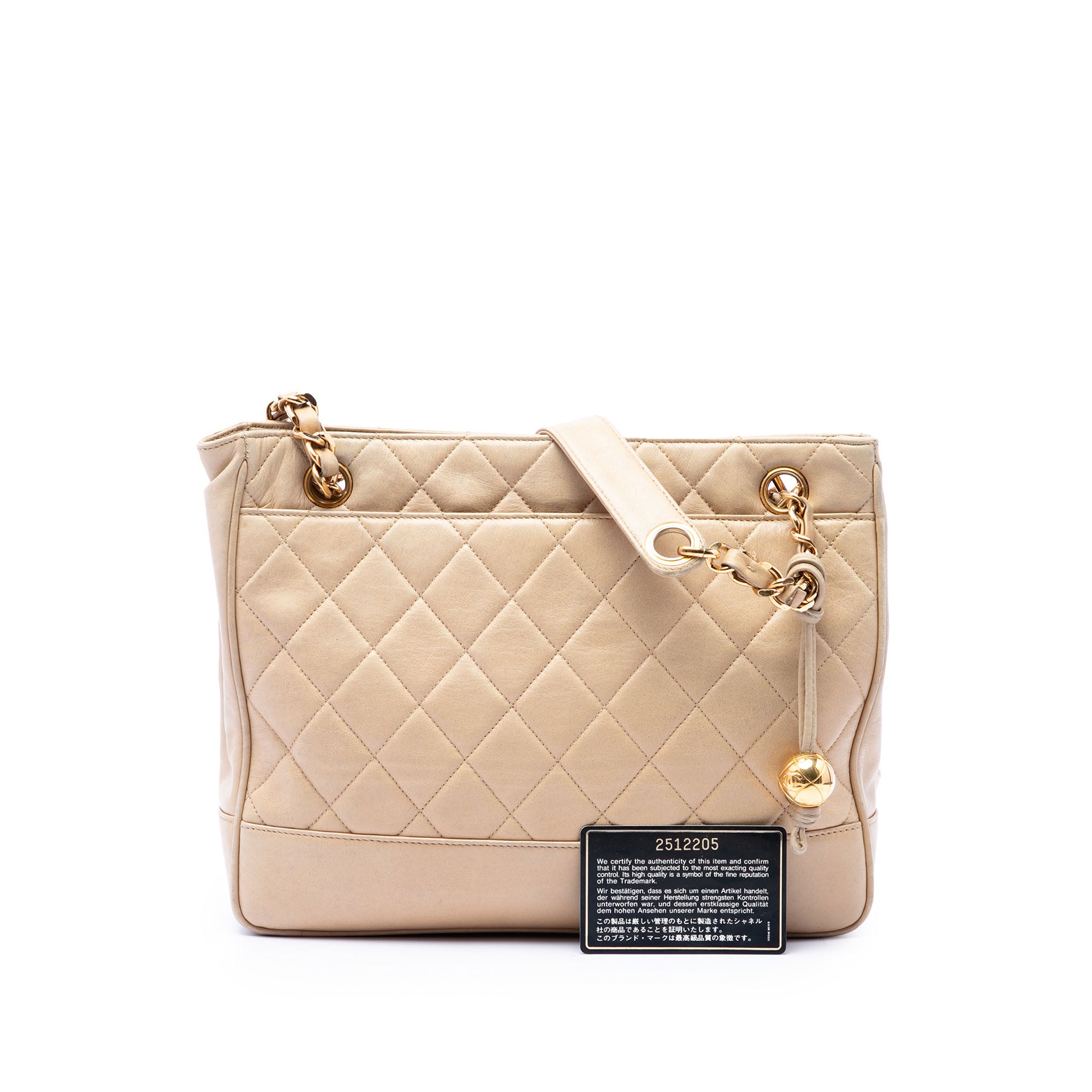 Chanel CC Quilted Lambskin Coco Ball Chain Shoulder Bag - image 7