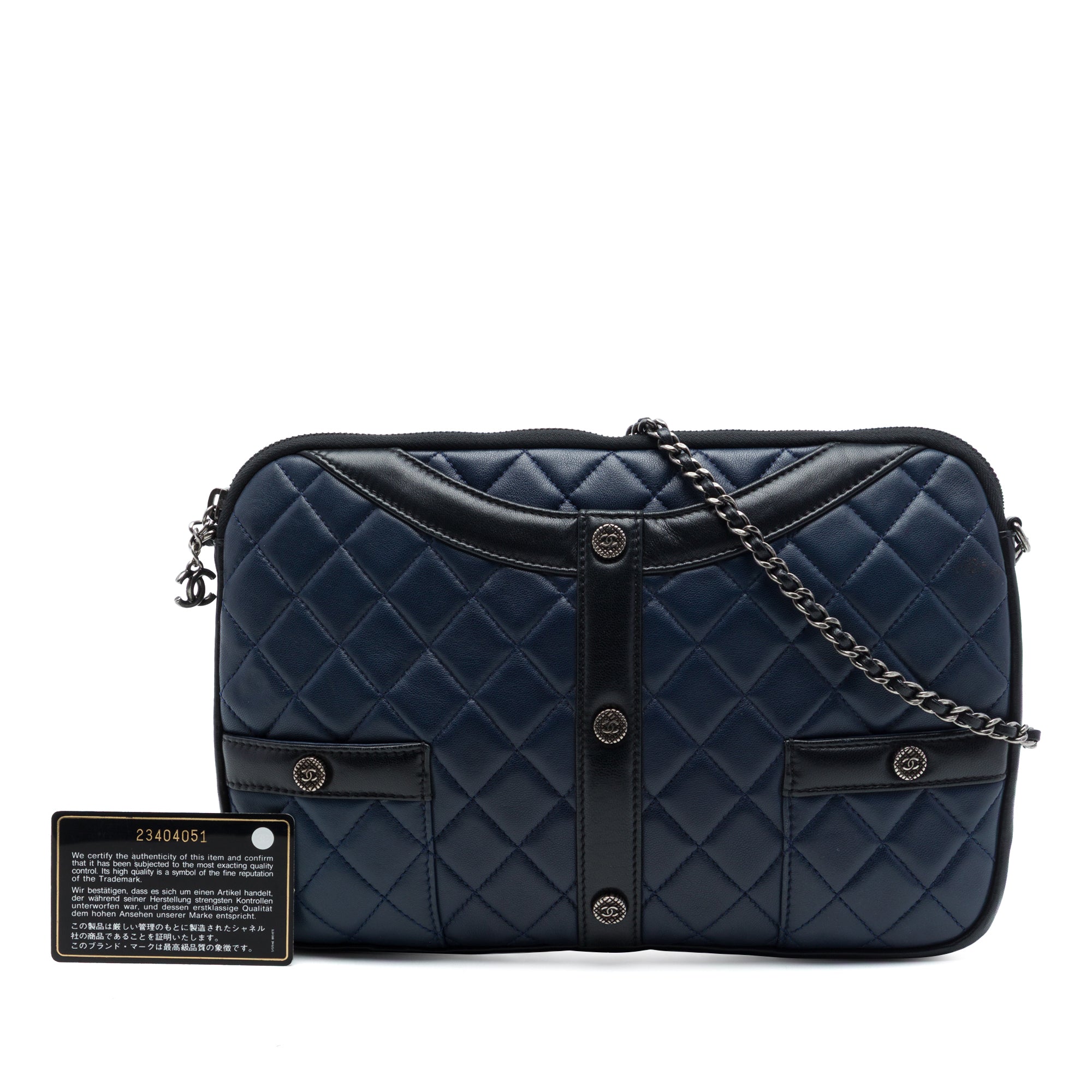 Chanel Small Quilted Lambskin Girl Clutch on Chain - image 7