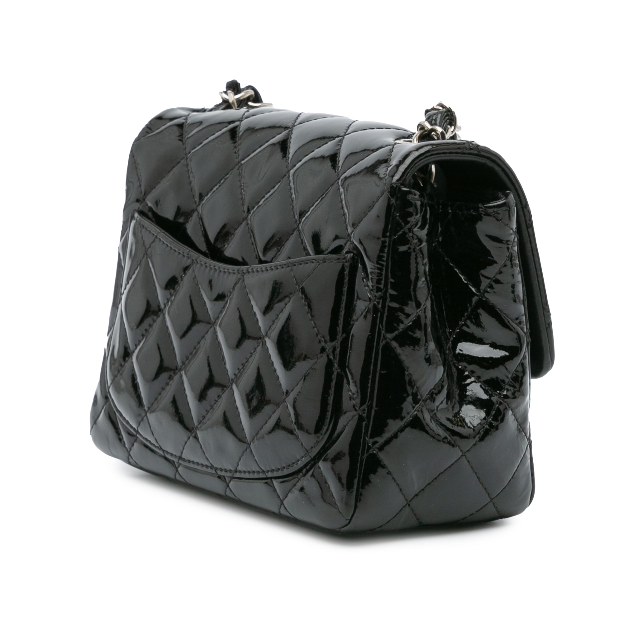 Chanel Mini Square Classic Patent Single Flap - image 2