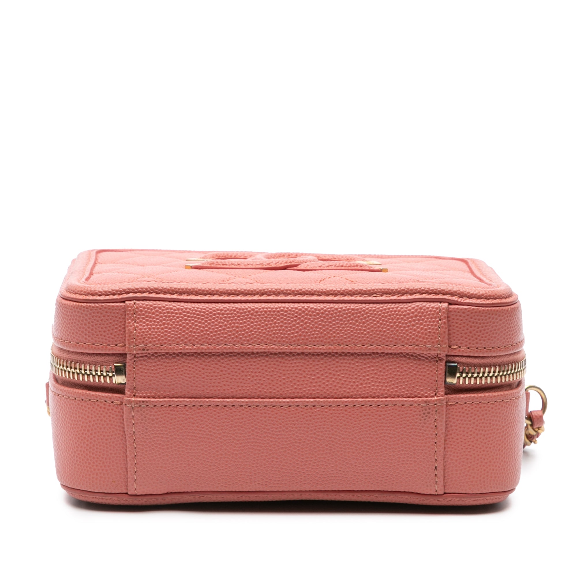 Chanel Small Caviar CC Filigree Vanity Case - image 3