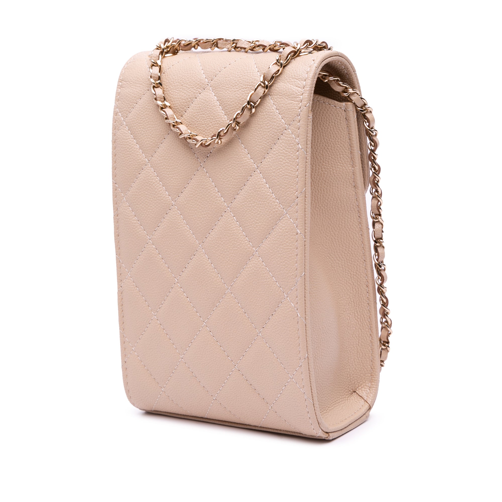 Chanel Quilted Caviar Golden Class Phone Holder - image 2