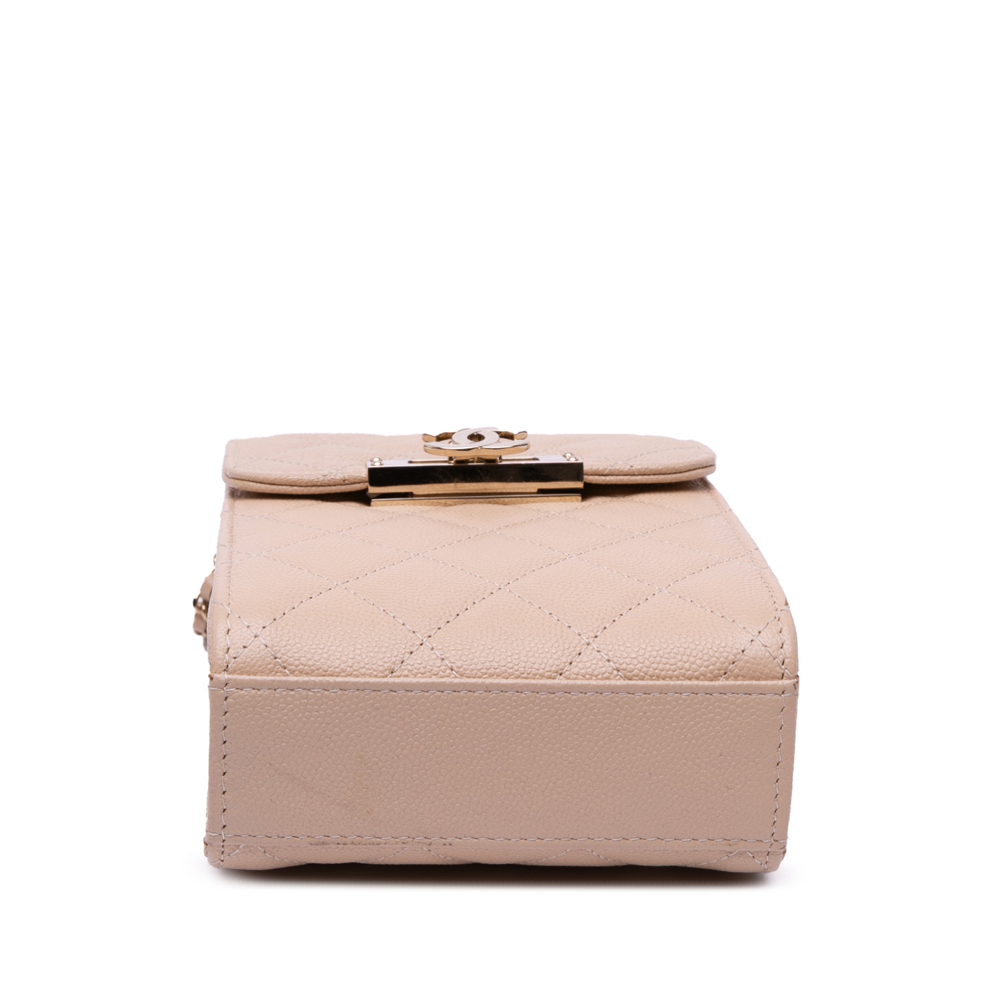 Chanel Quilted Caviar Golden Class Phone Holder - image 3