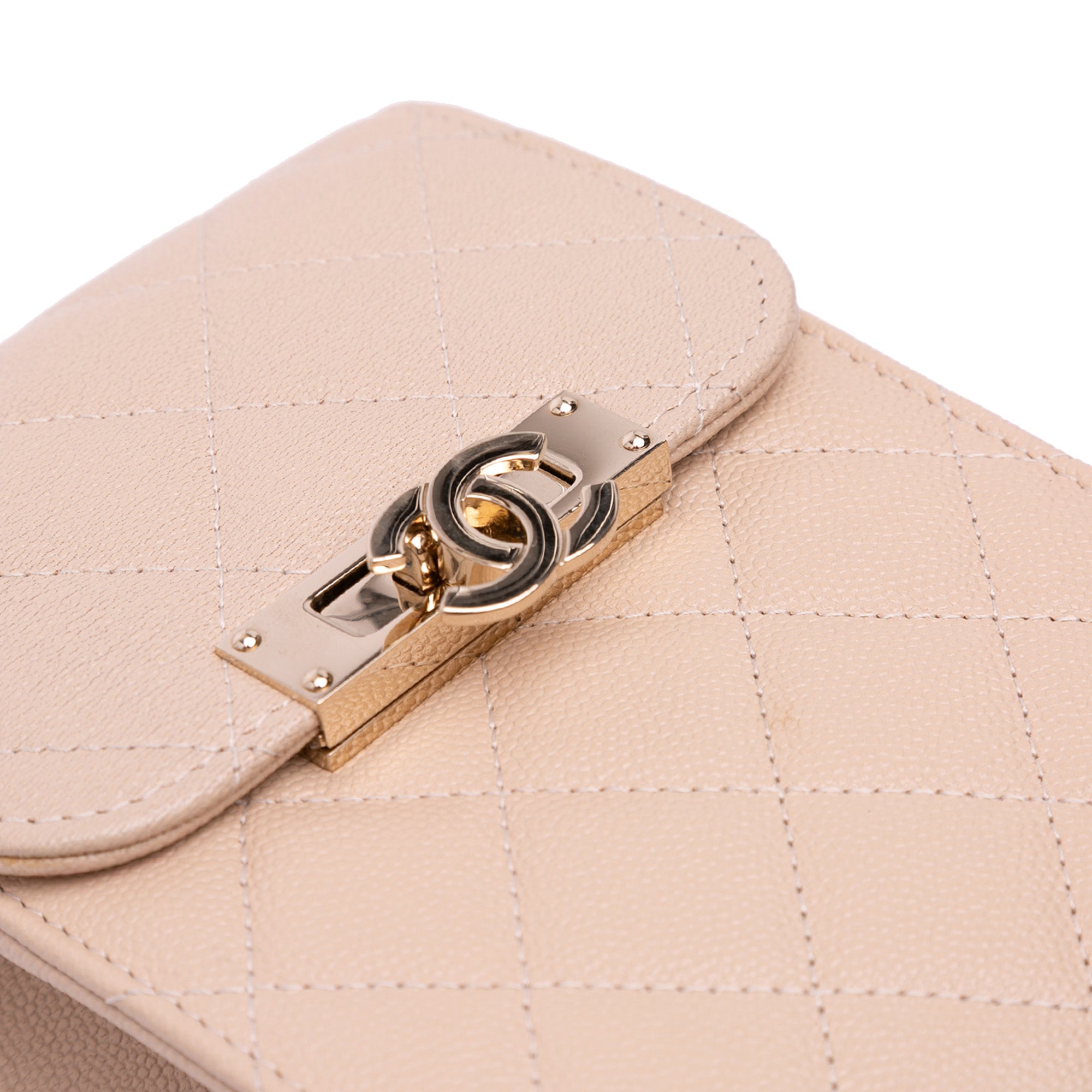 Chanel Quilted Caviar Golden Class Phone Holder - image 7