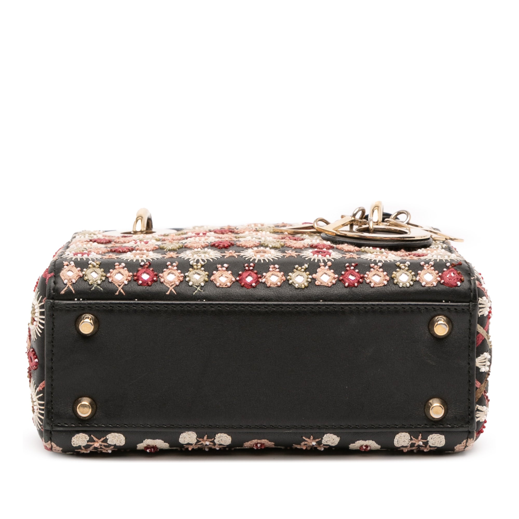 Dior Mini Calfskin Beaded Embroidered Lady Dior - image 3