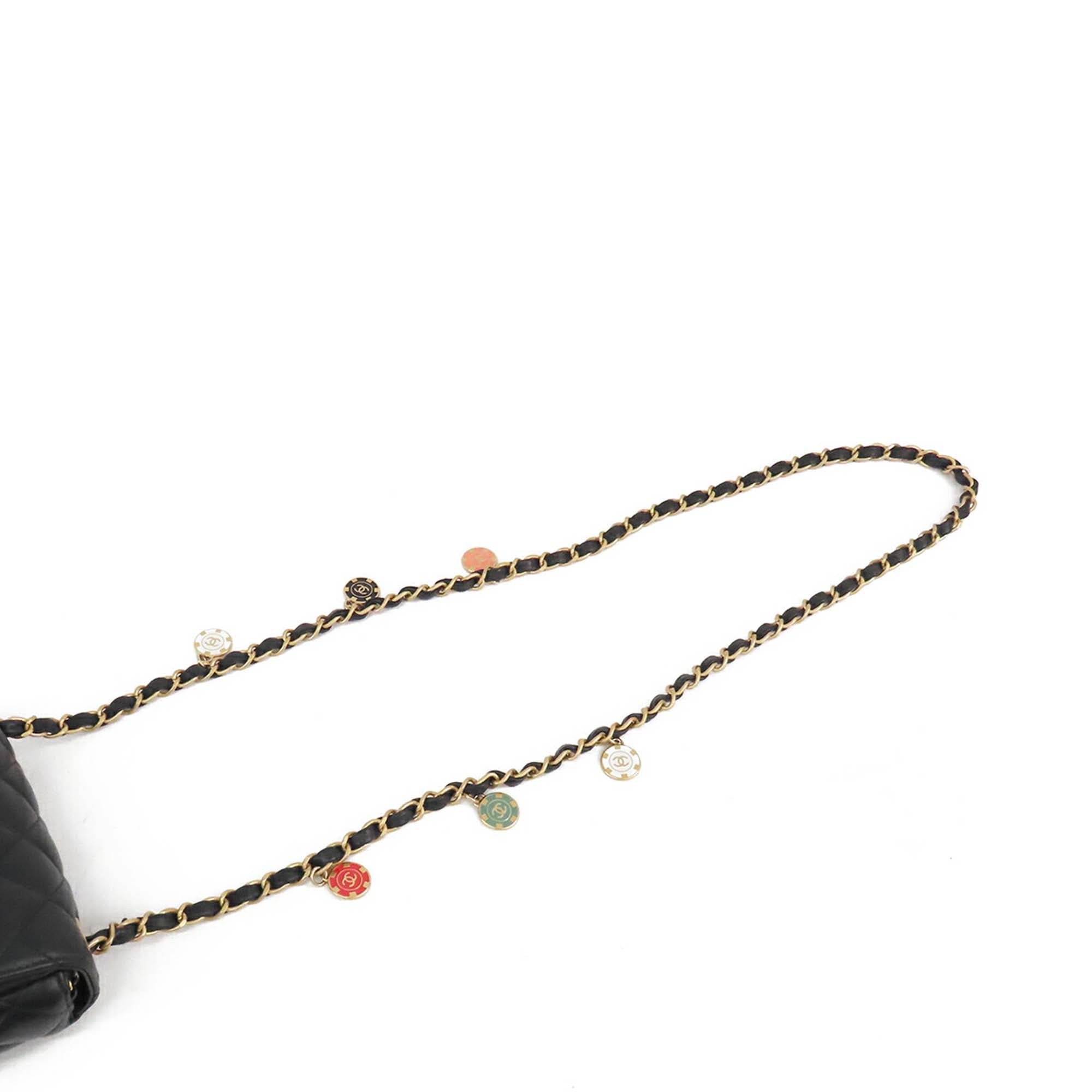 Chanel Mini Square Classic Lambskin Casino Royale Charms Single Flap - image 18