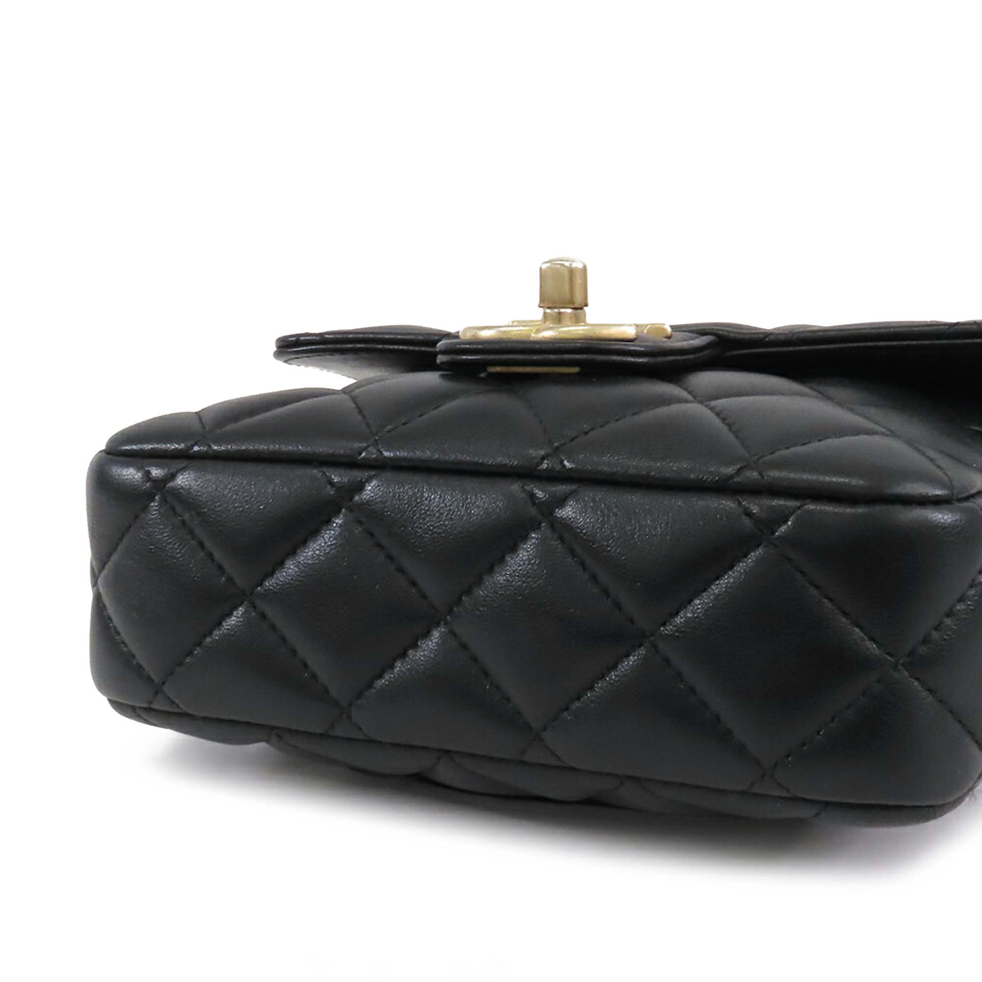 Chanel Mini Square Classic Lambskin Casino Royale Charms Single Flap - image 3