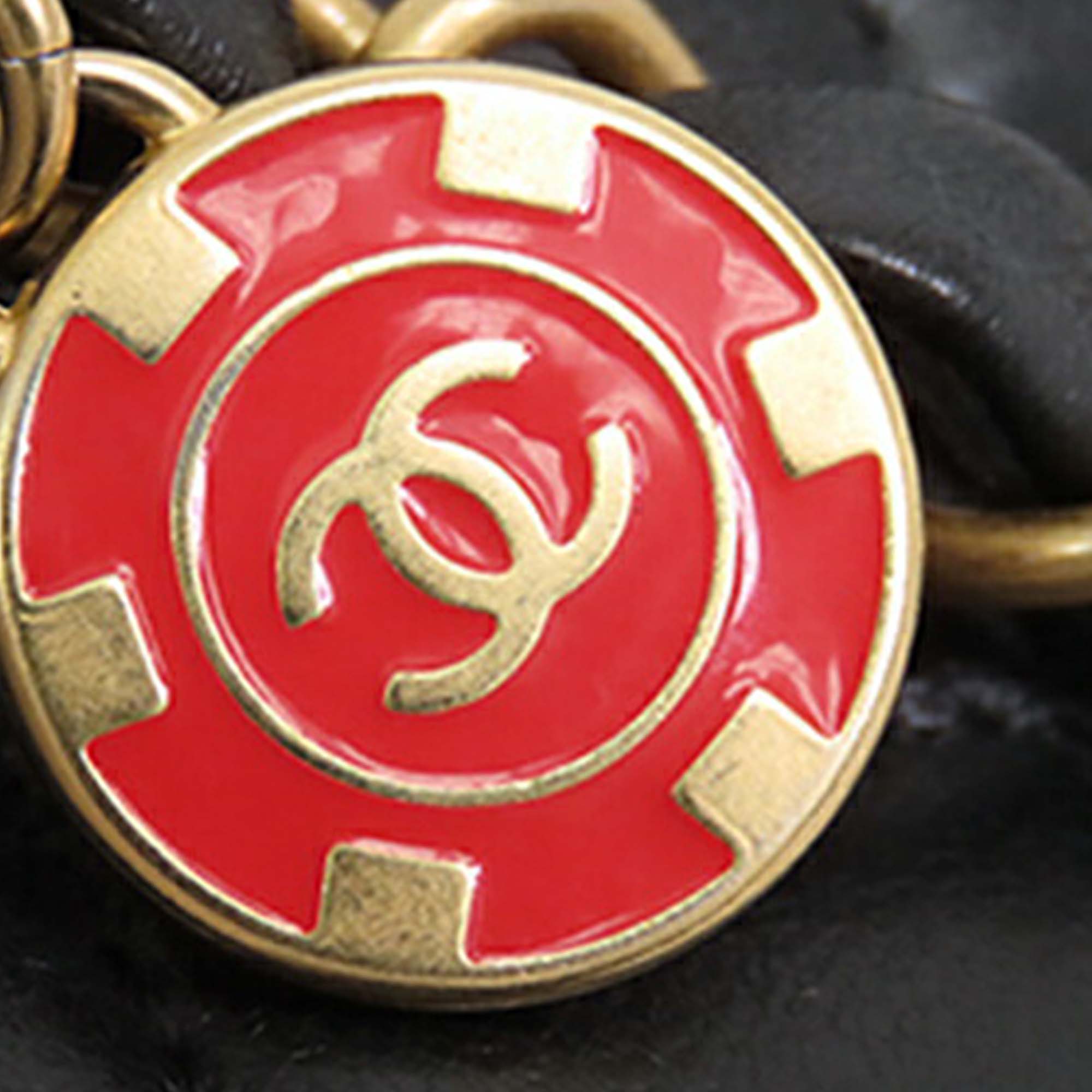 Chanel Mini Square Classic Lambskin Casino Royale Charms Single Flap - image 7