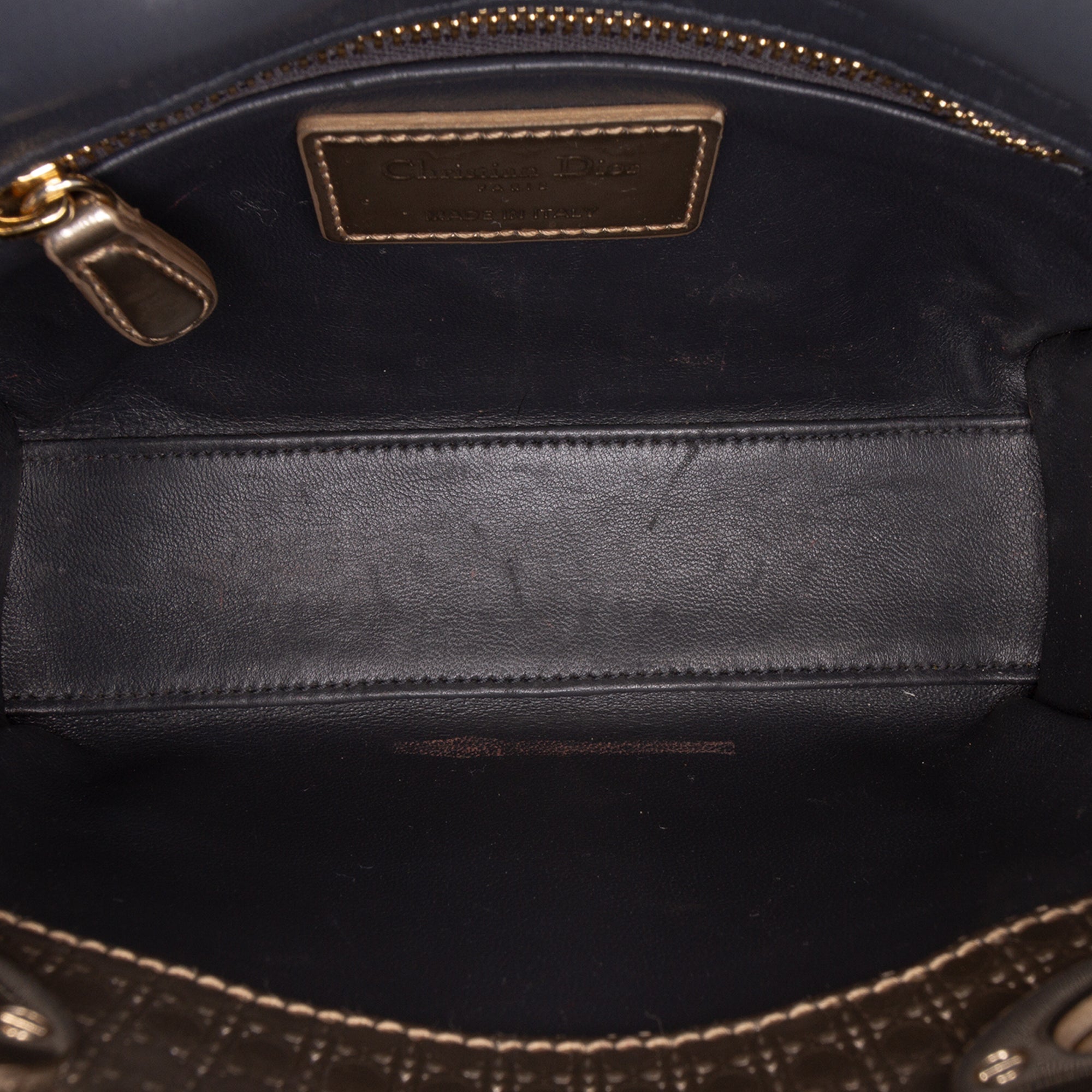Dior Mini Metallic Patent Microcannage Lady Dior - image 4