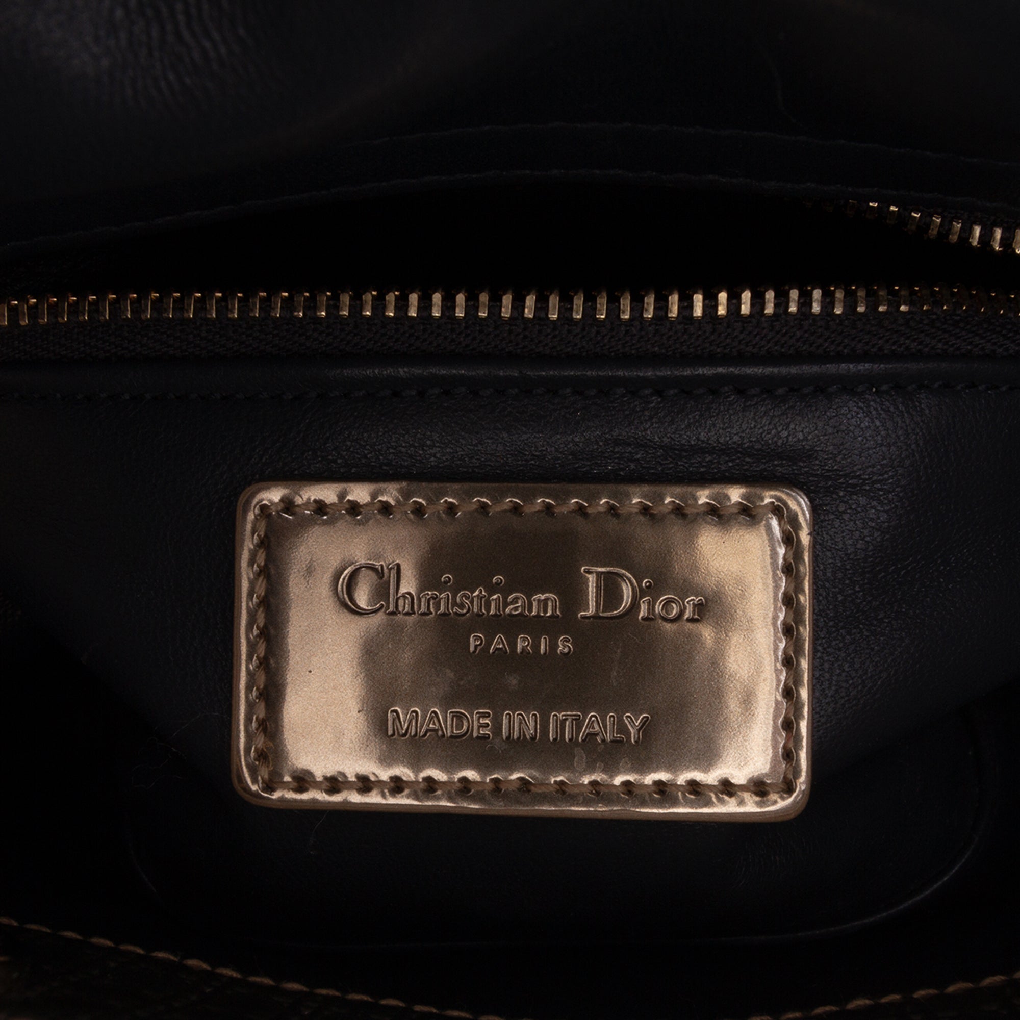 Dior Mini Metallic Patent Microcannage Lady Dior - image 5