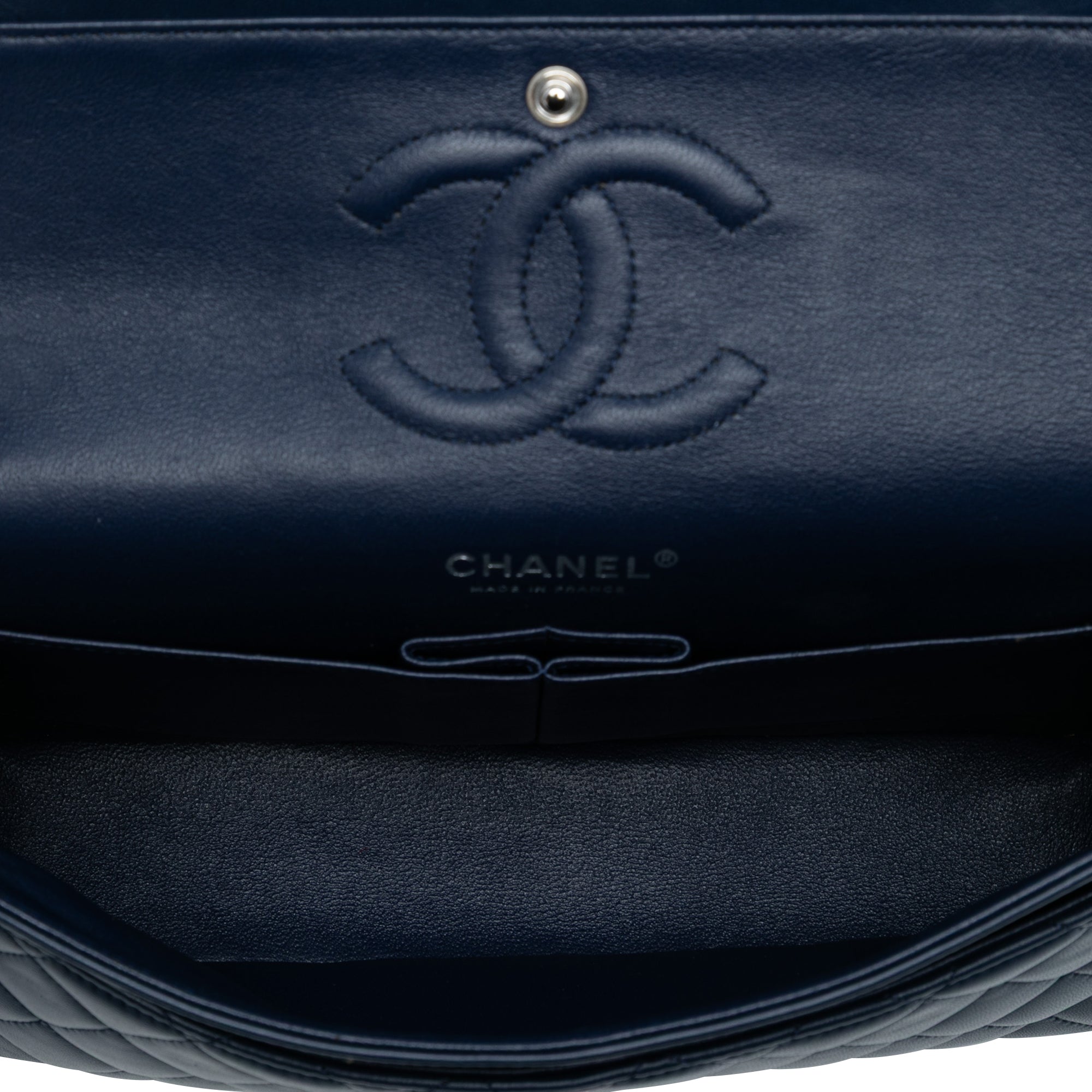 Chanel Medium Classic Tricolor Lambskin Double Flap - image 4