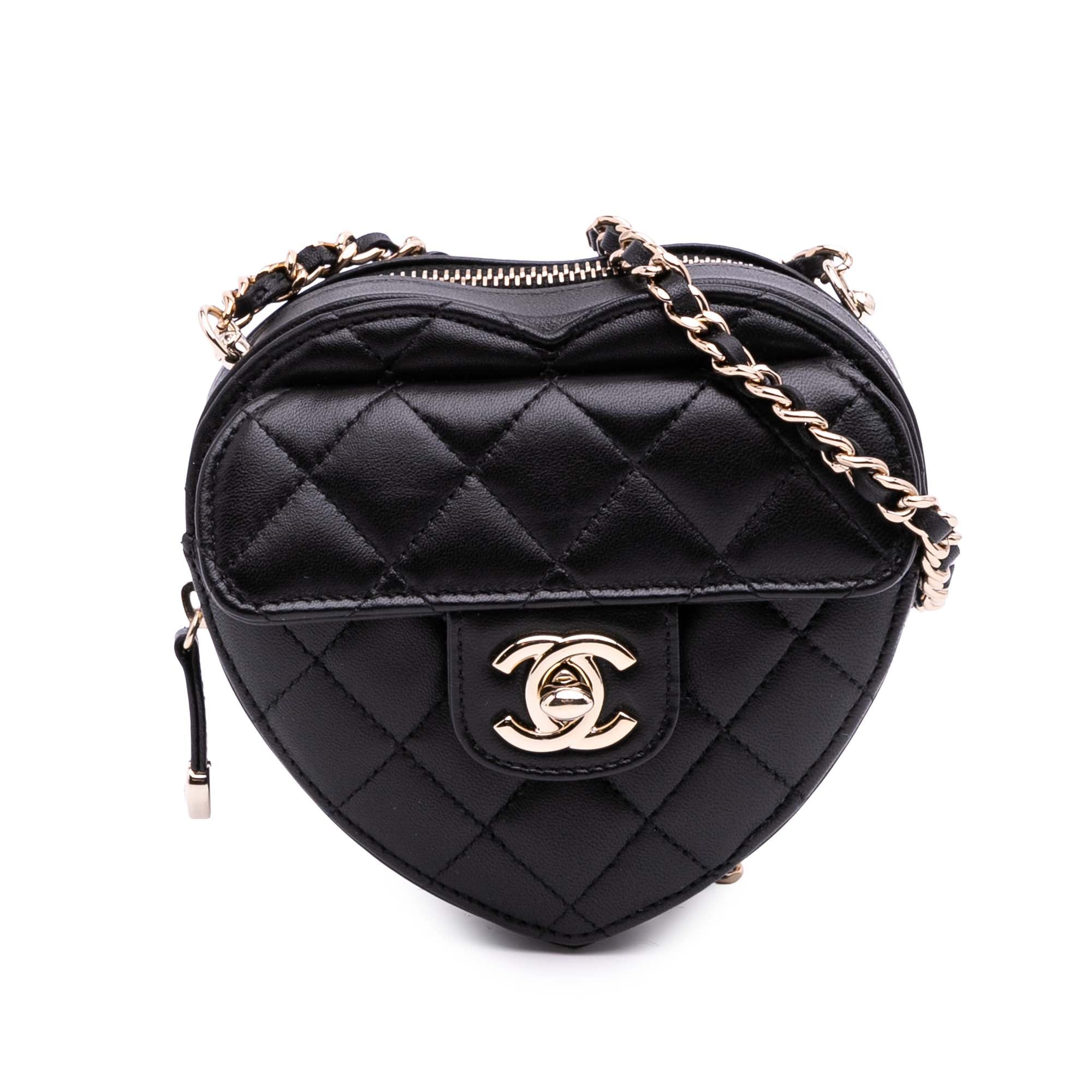Chanel Mini Lambskin CC in Love Heart Crossbody - image 1