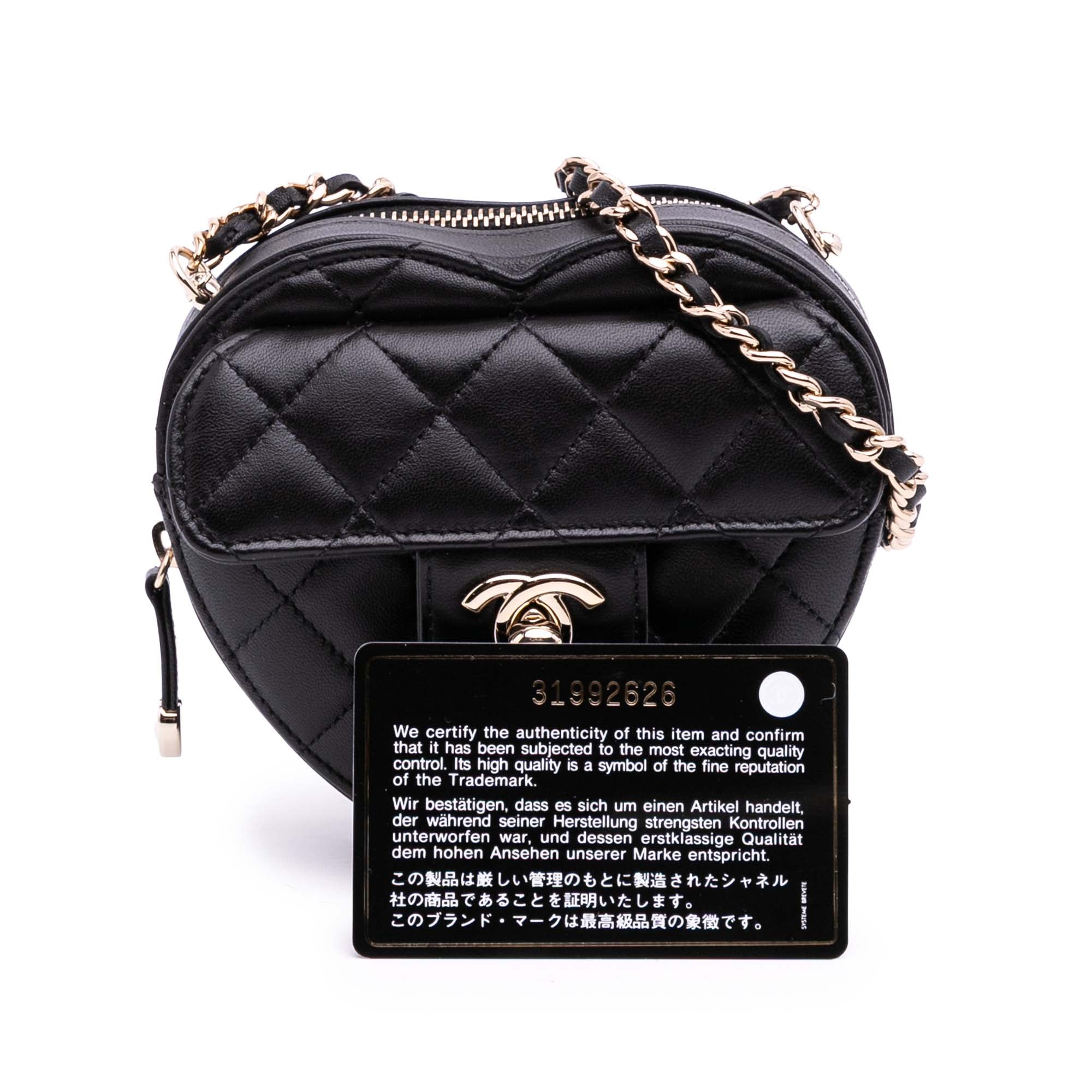 Chanel Mini Lambskin CC in Love Heart Crossbody - image 10