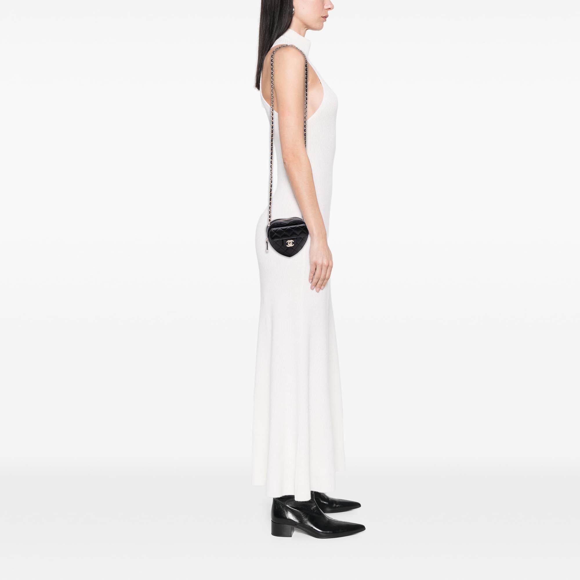 Chanel Mini Lambskin CC in Love Heart Crossbody - image 9