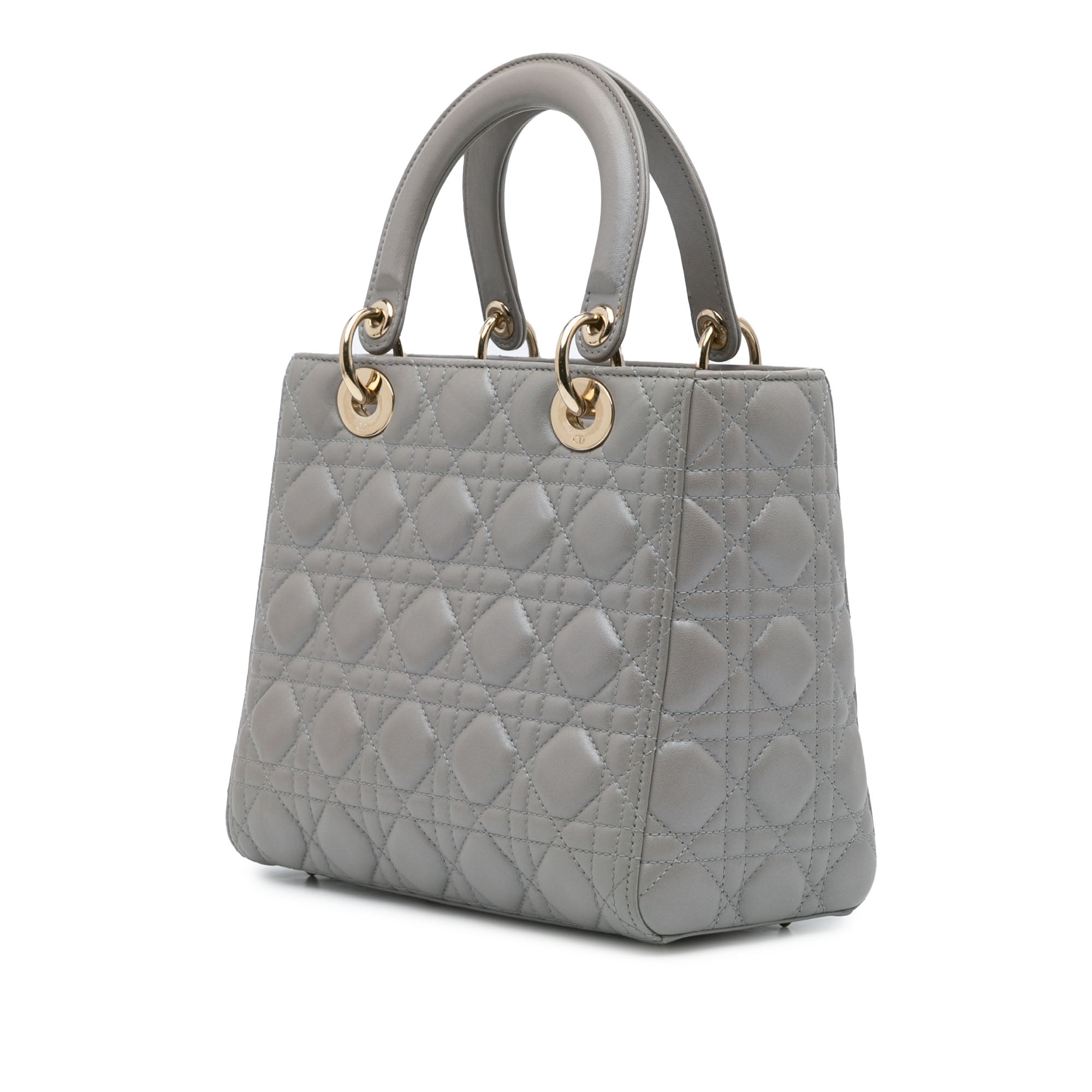 Dior Medium Lambskin Cannage Lady Dior - image 2