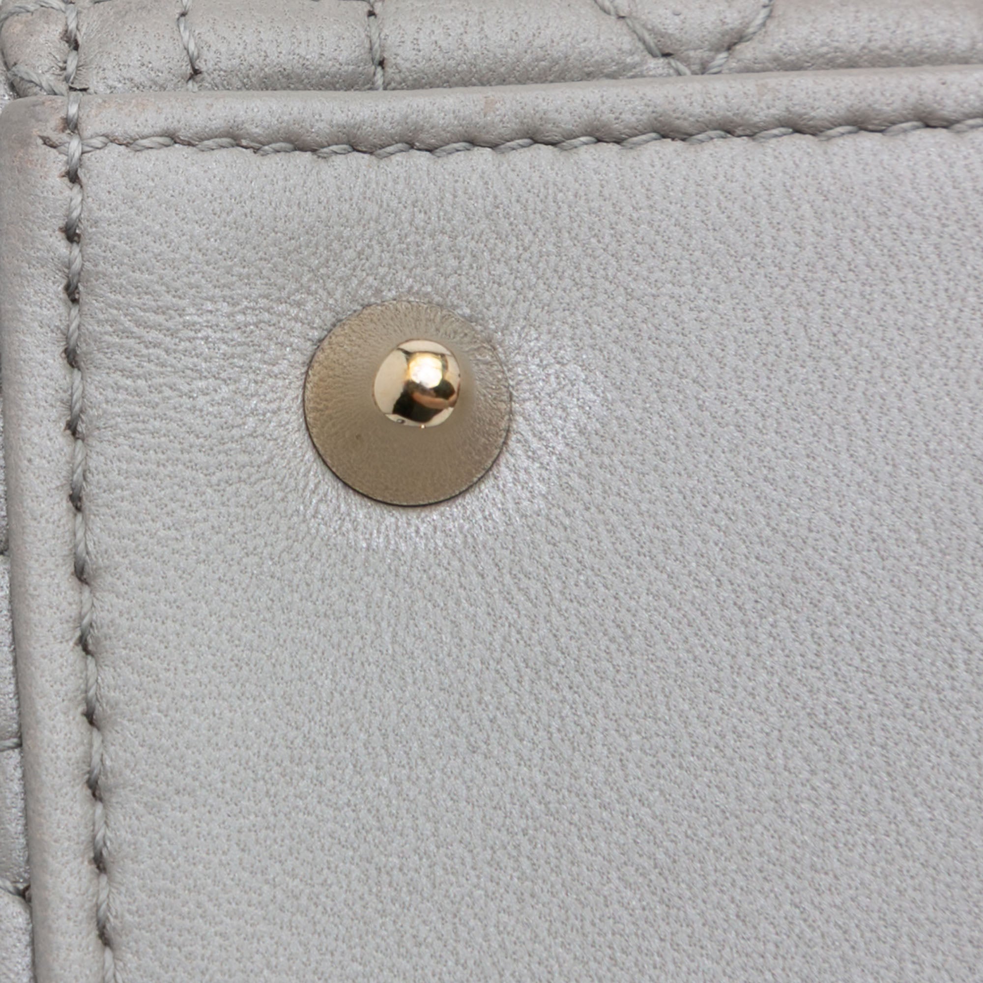 Dior Medium Lambskin Cannage Lady Dior - image 8