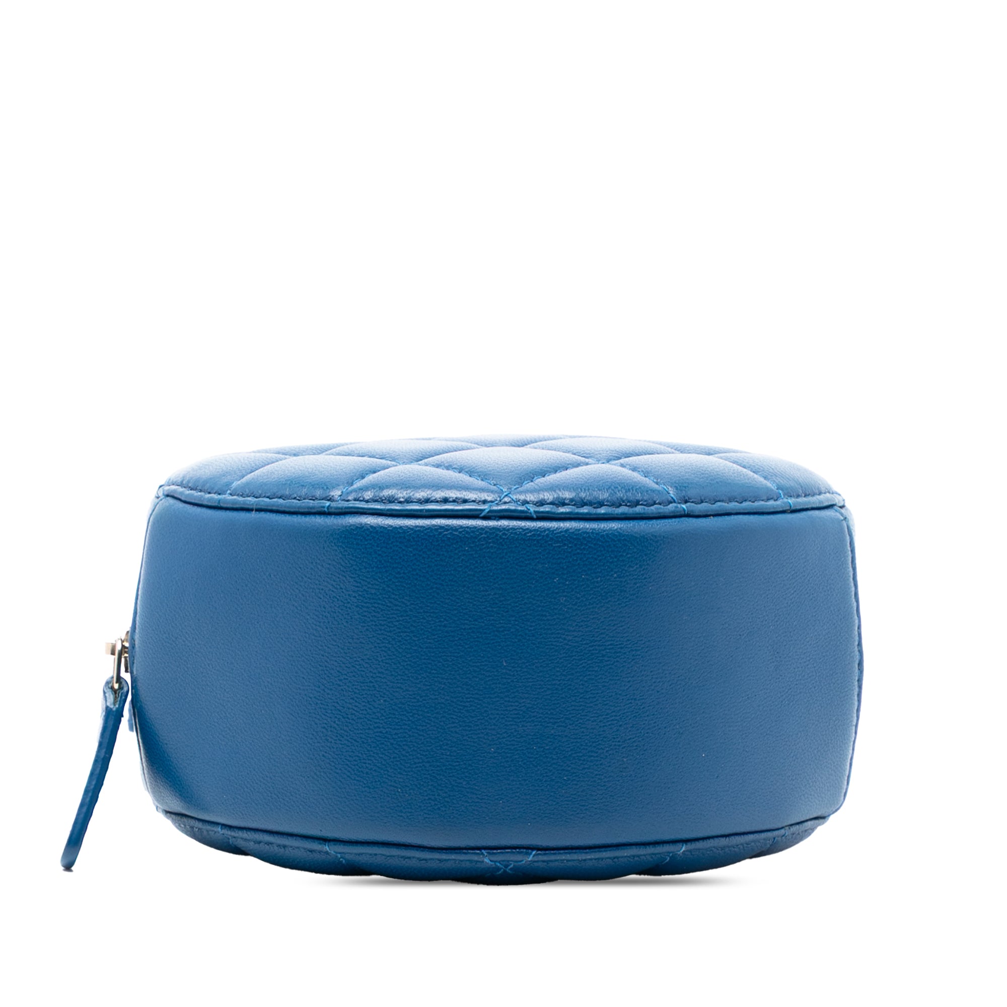 Chanel CC Quilted Lambskin Pearl Crush Round Clutch with Chain - image 3