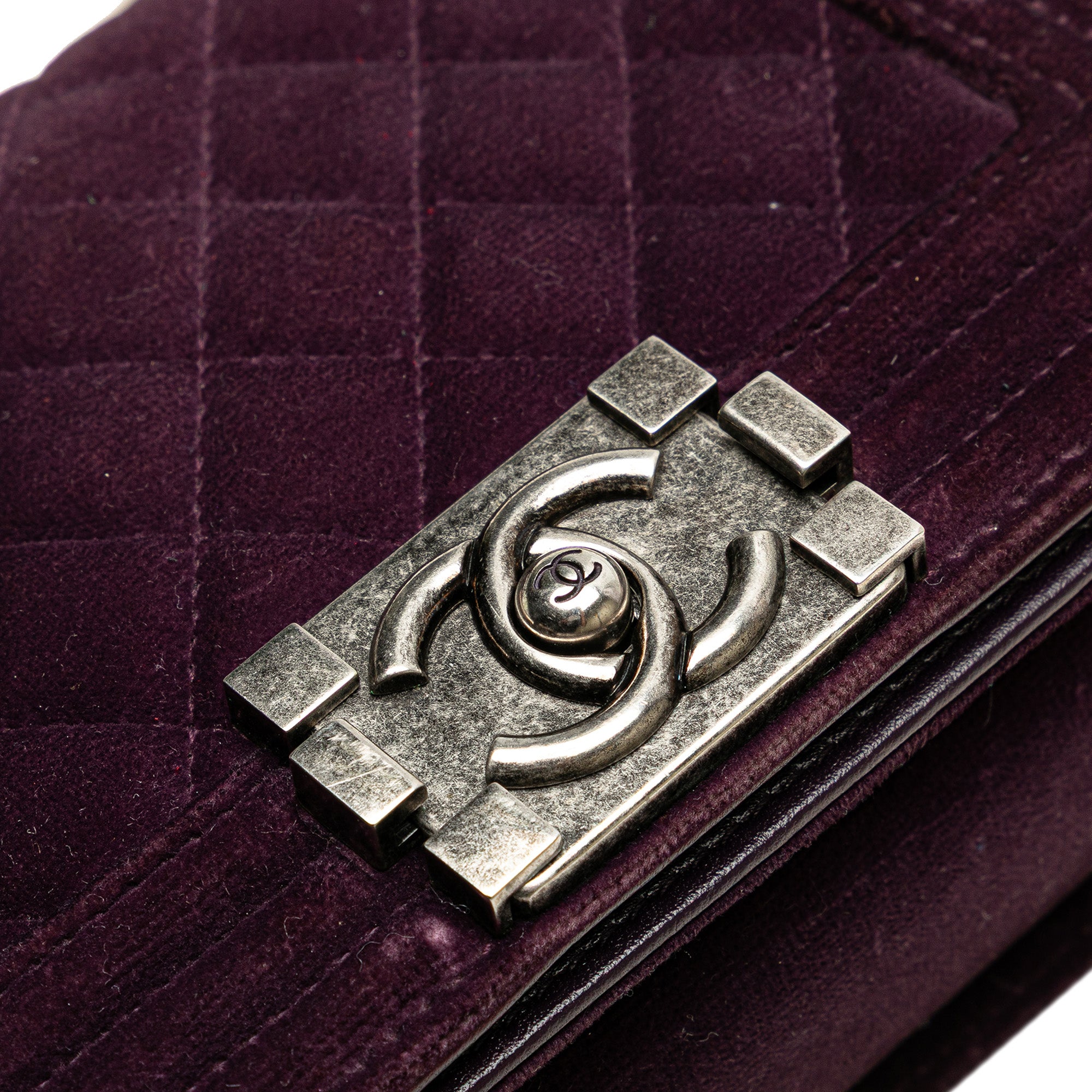 Chanel Small Quilted Velvet Boy Flap - image 7