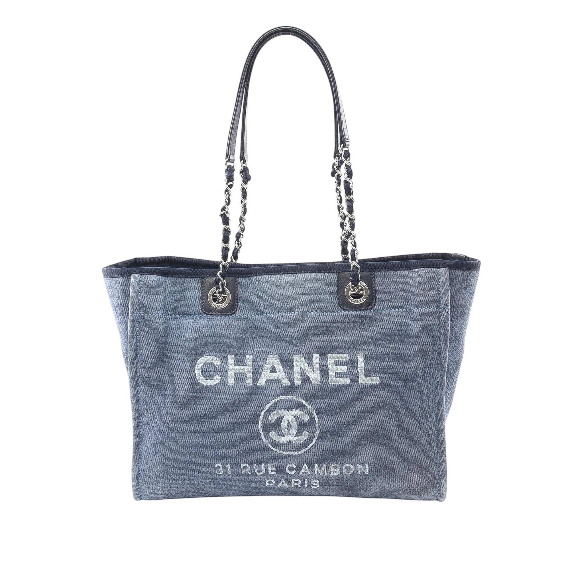 Chanel Small Canvas Deauville Tote - image 1