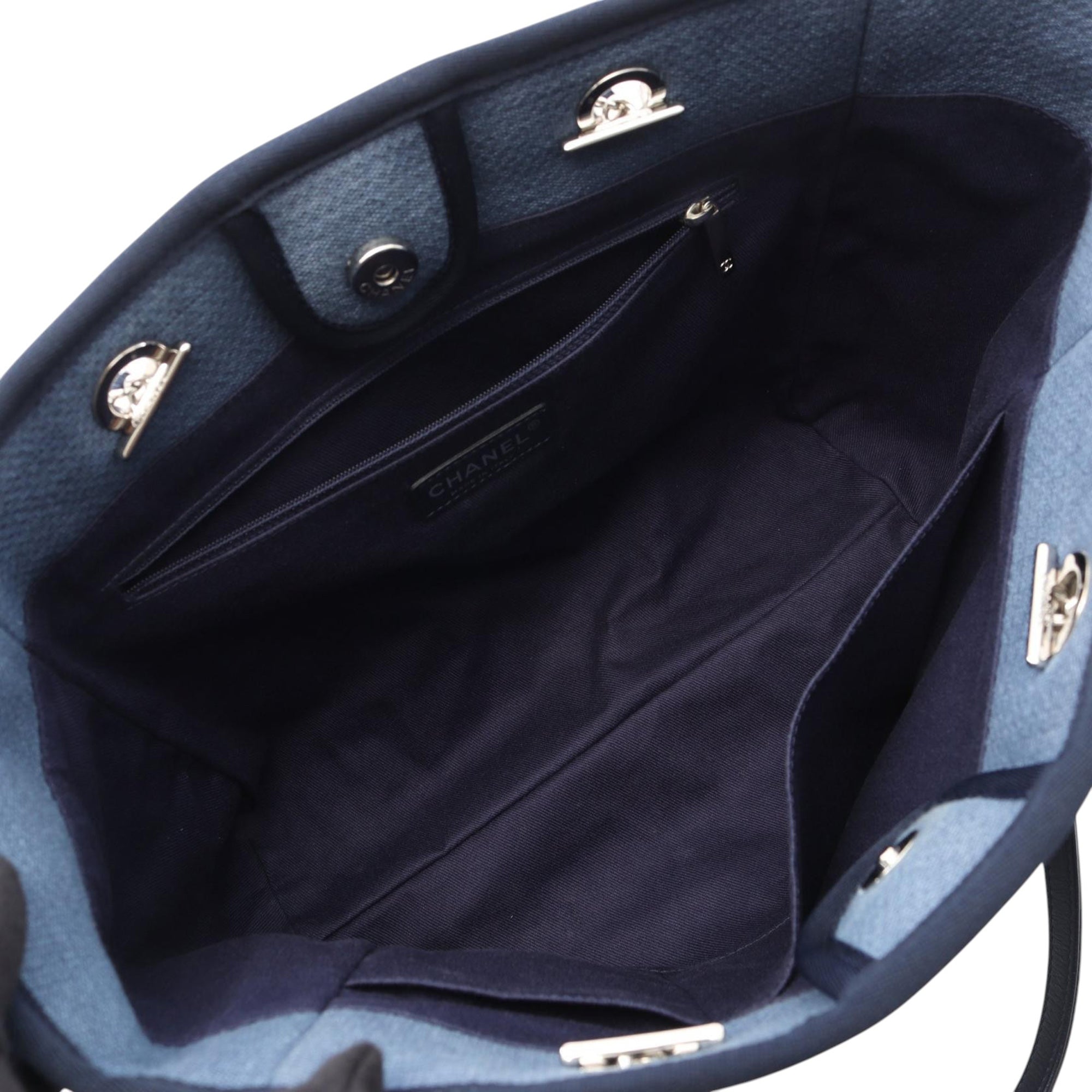 Chanel Small Canvas Deauville Tote - image 3