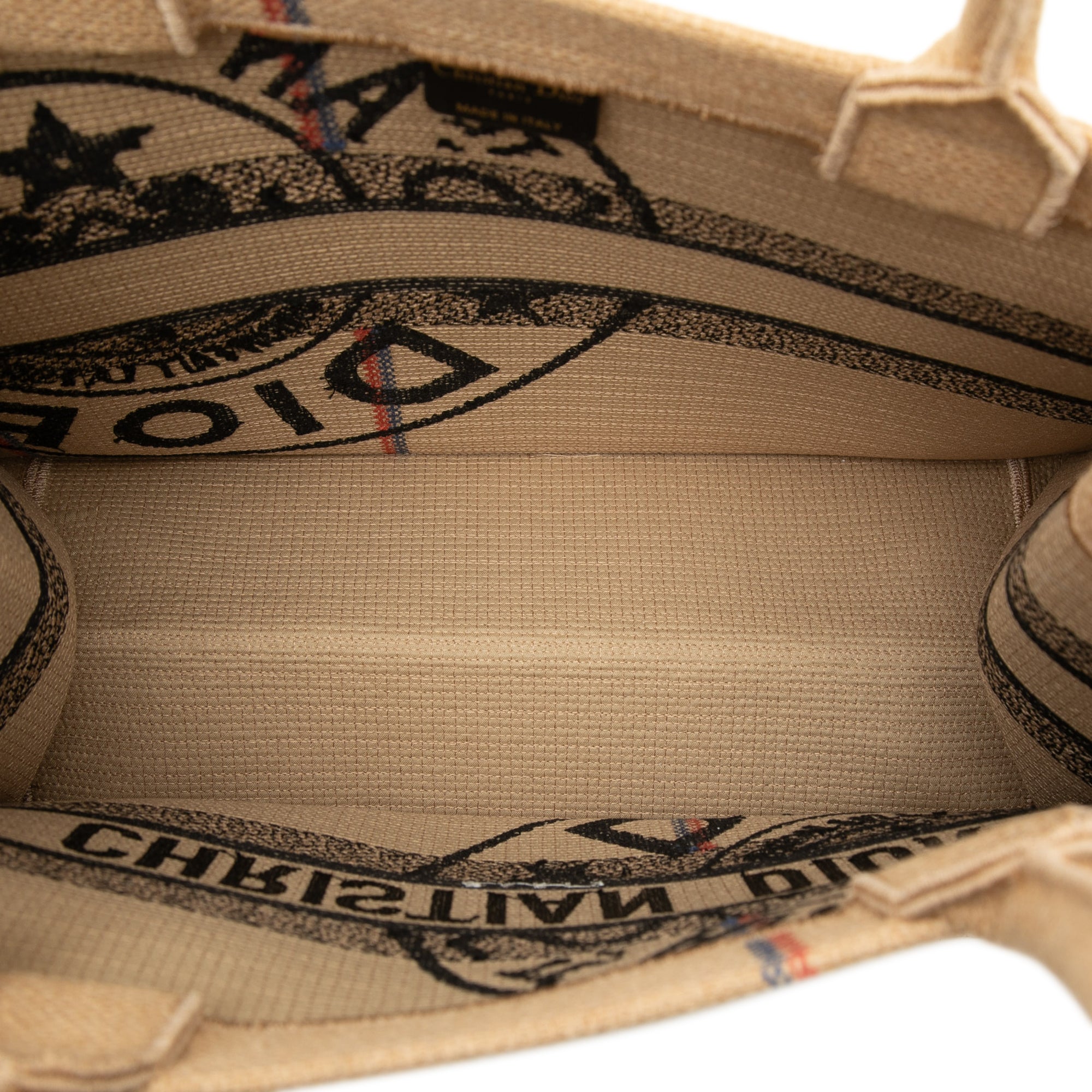 Dior Medium Jute Embroidered Book Tote - image 4