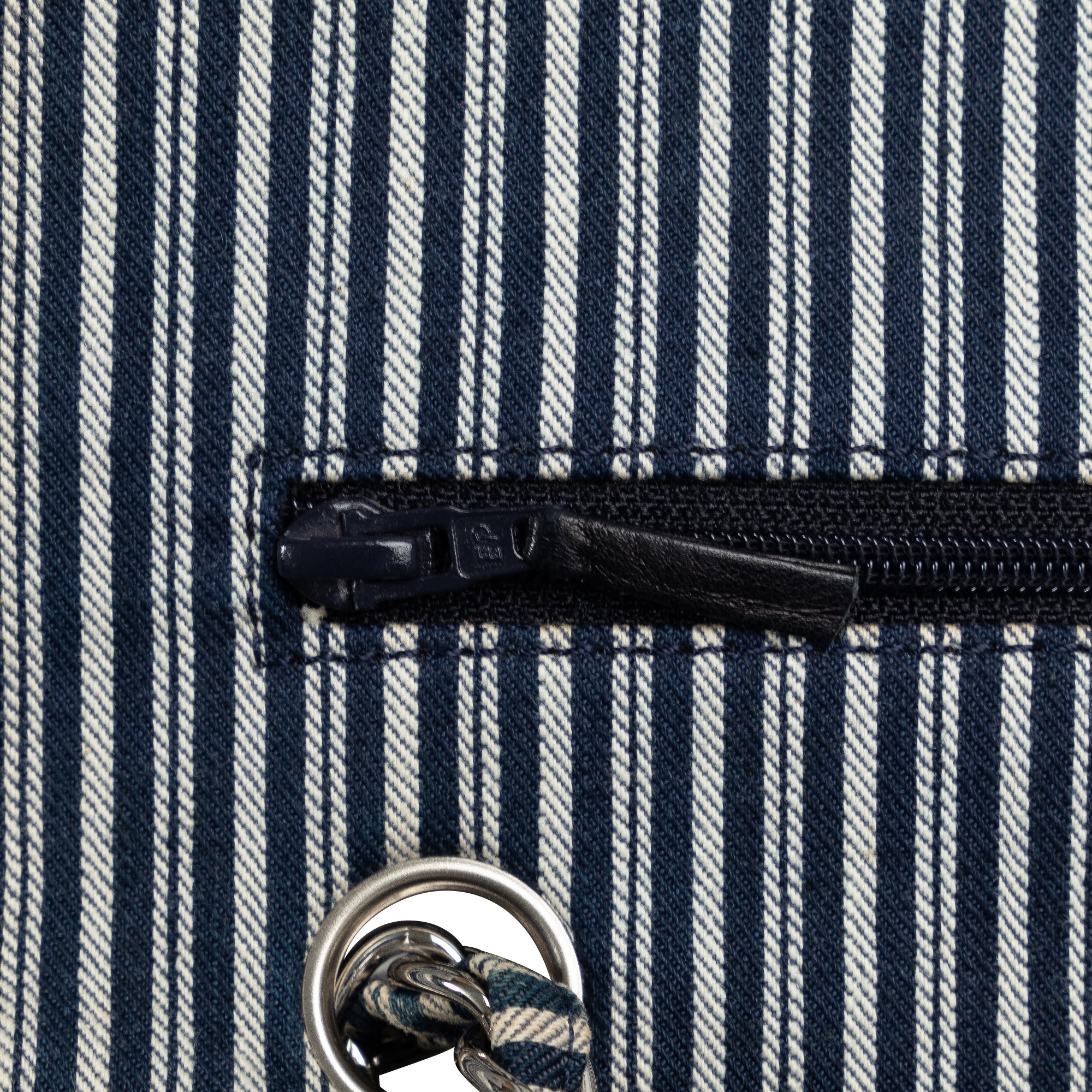 Chanel Medium Cotton Striped Double Flap - image 8