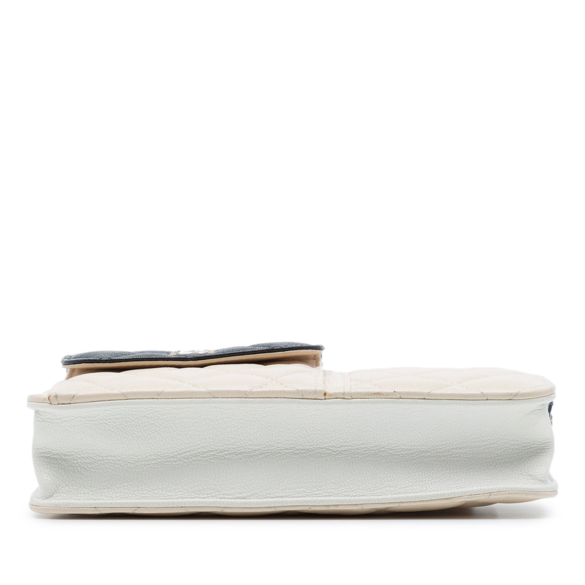 Chanel CC Tricolor Quilted Goatskin Multi Pocket Wallet On Chain - image 3