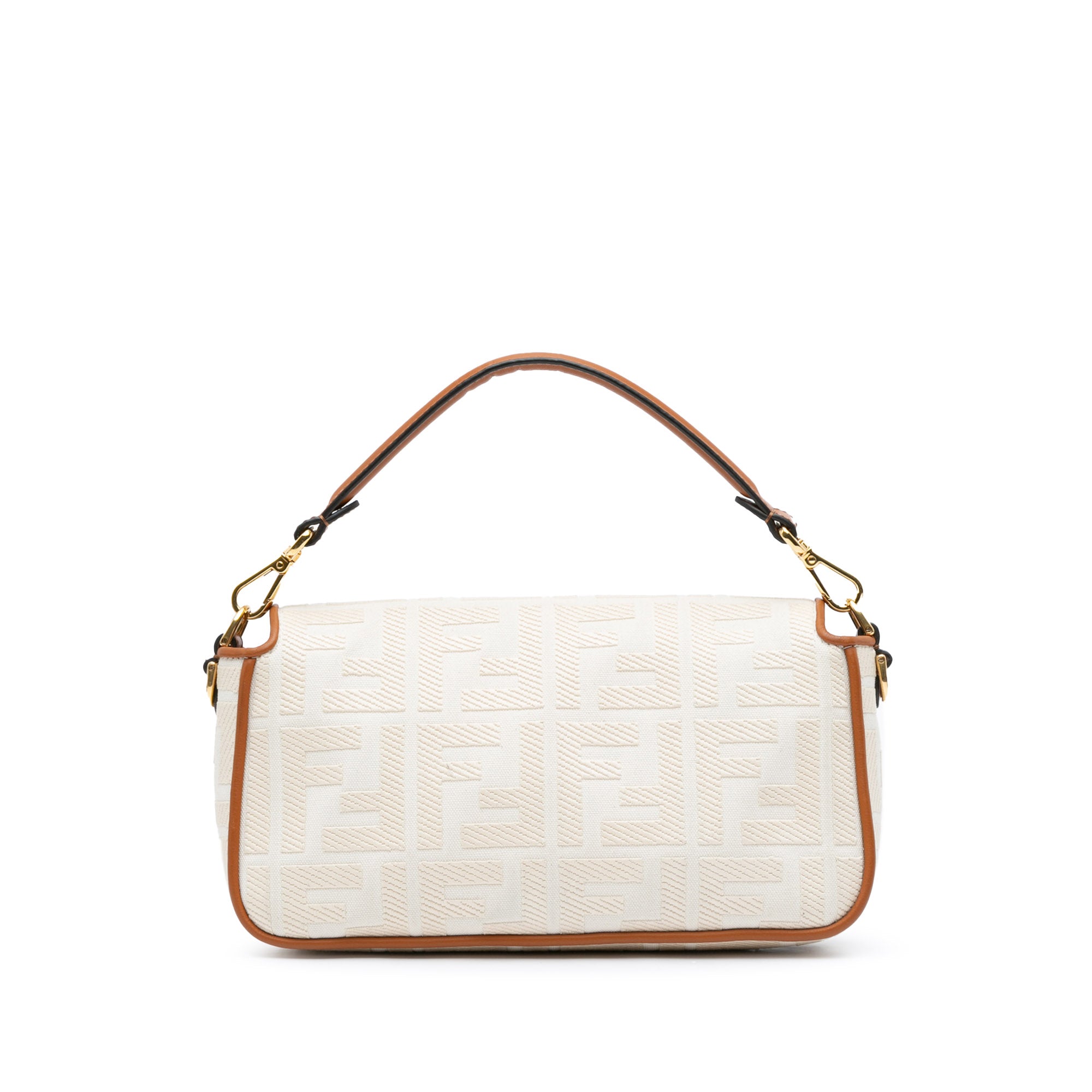 Fendi Medium Embroidered Canvas Baguette - image 3