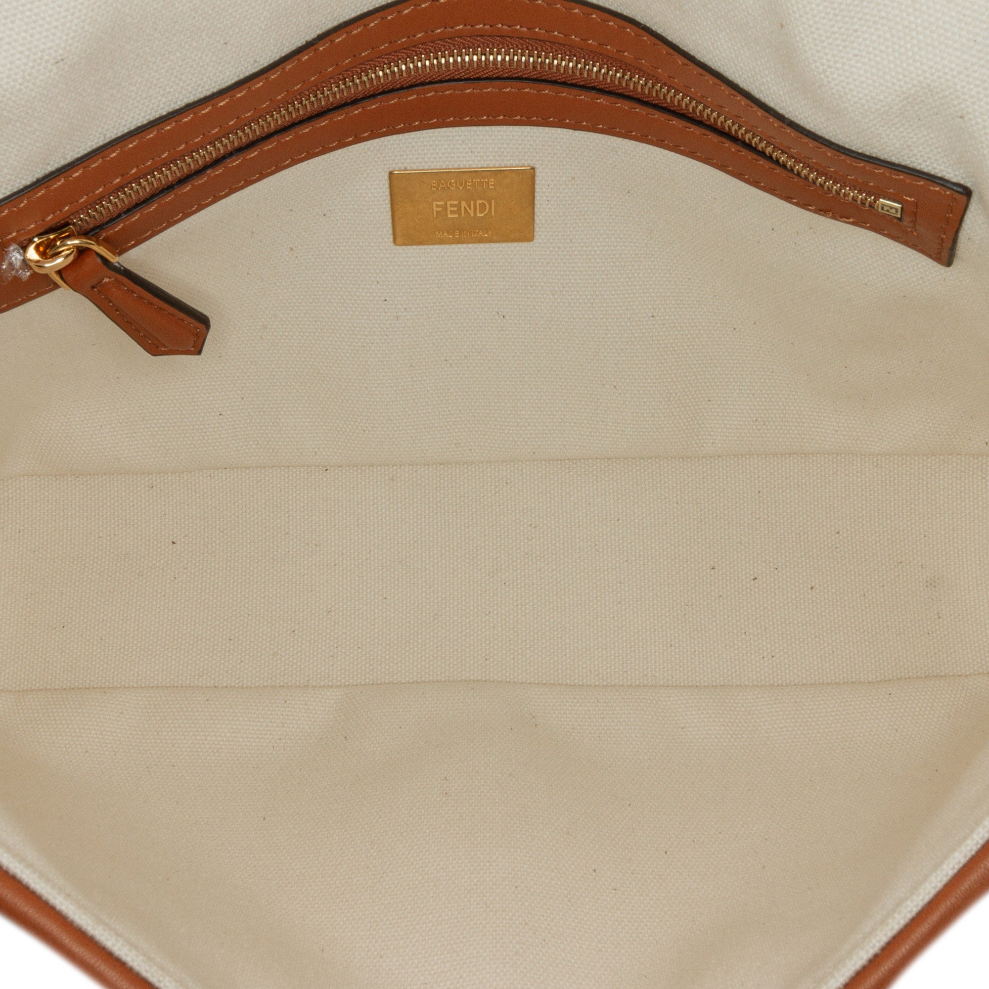 Fendi Medium Embroidered Canvas Baguette - image 5