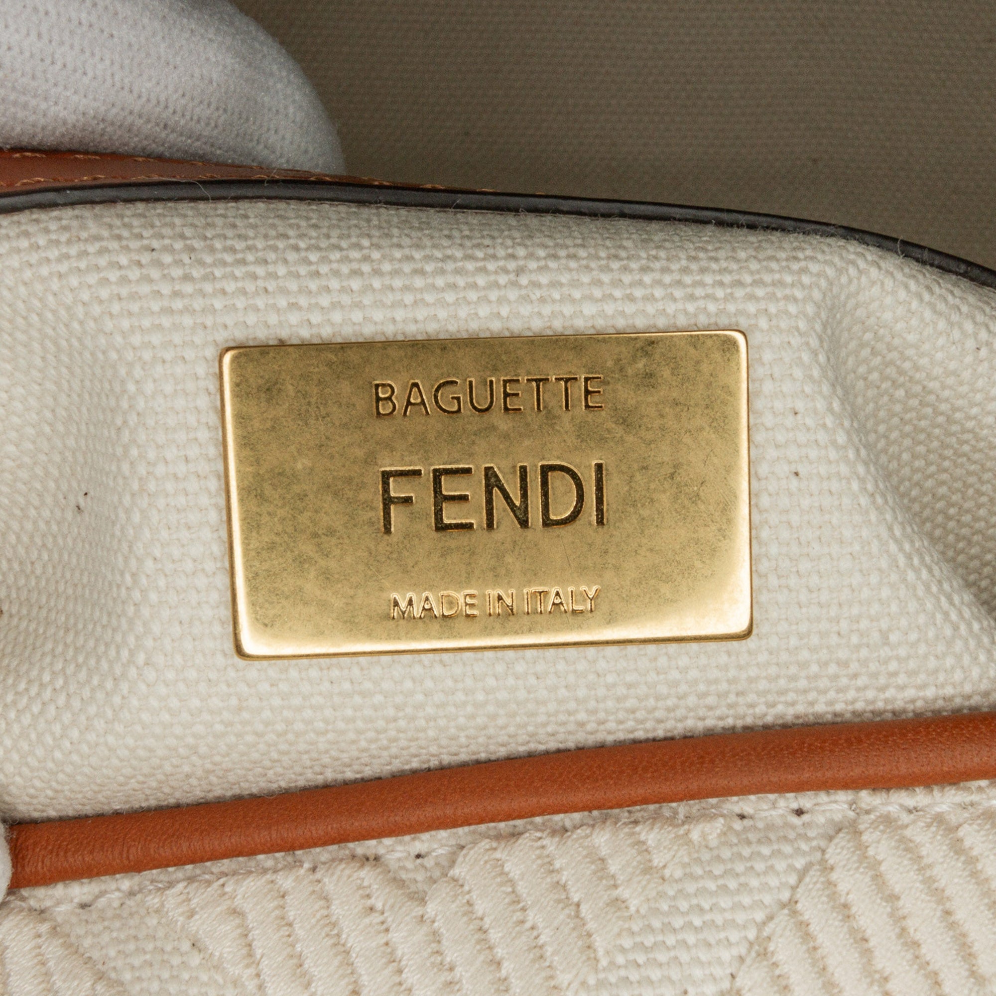 Fendi Medium Embroidered Canvas Baguette - image 6