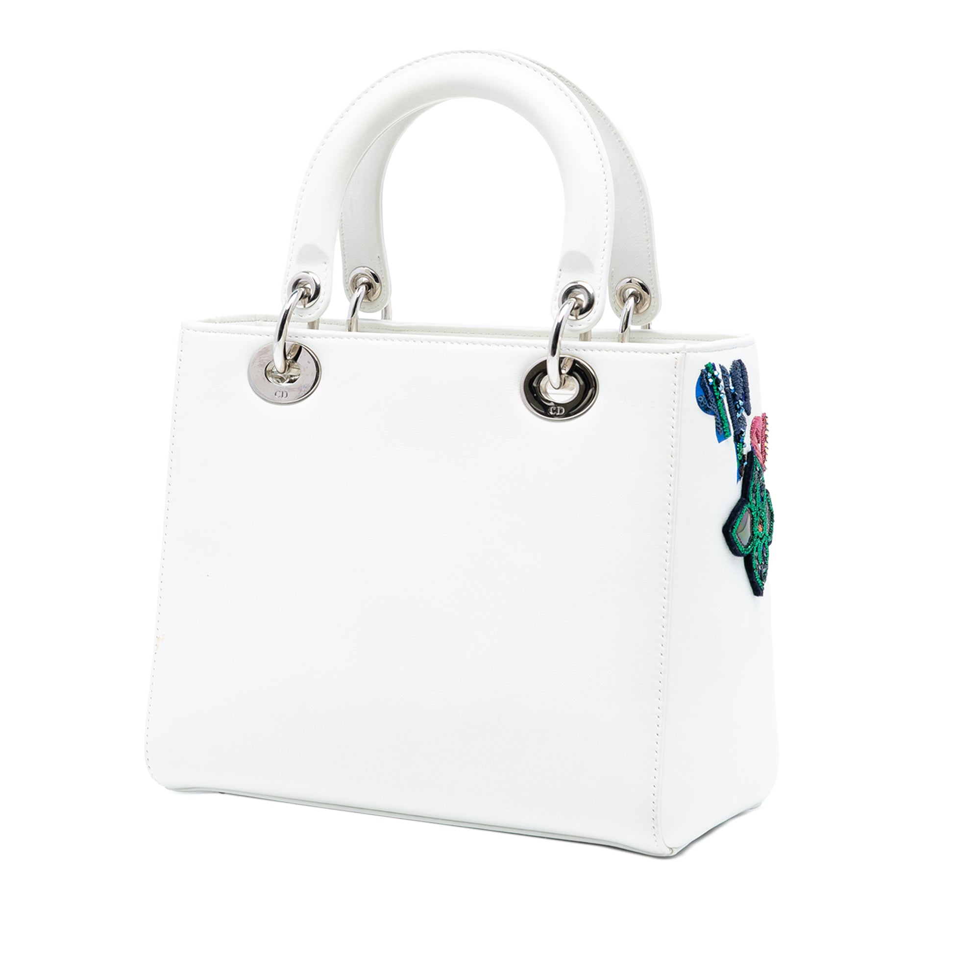 Dior Medium Embroidered Calfskin Heart and Floral Sequin Lady Dior - image 2