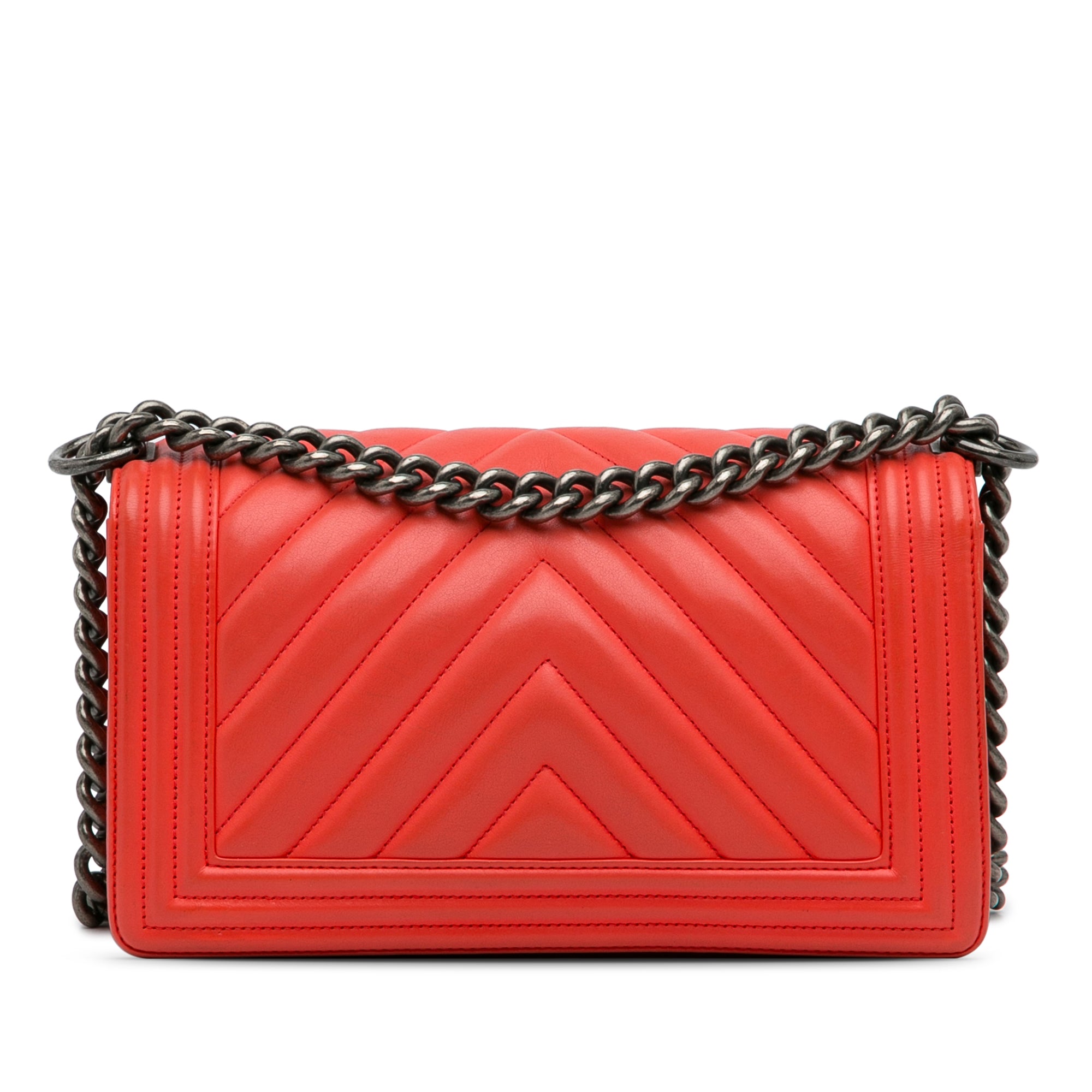 Chanel Old Medium Chevron Calfskin Boy Flap - image 3
