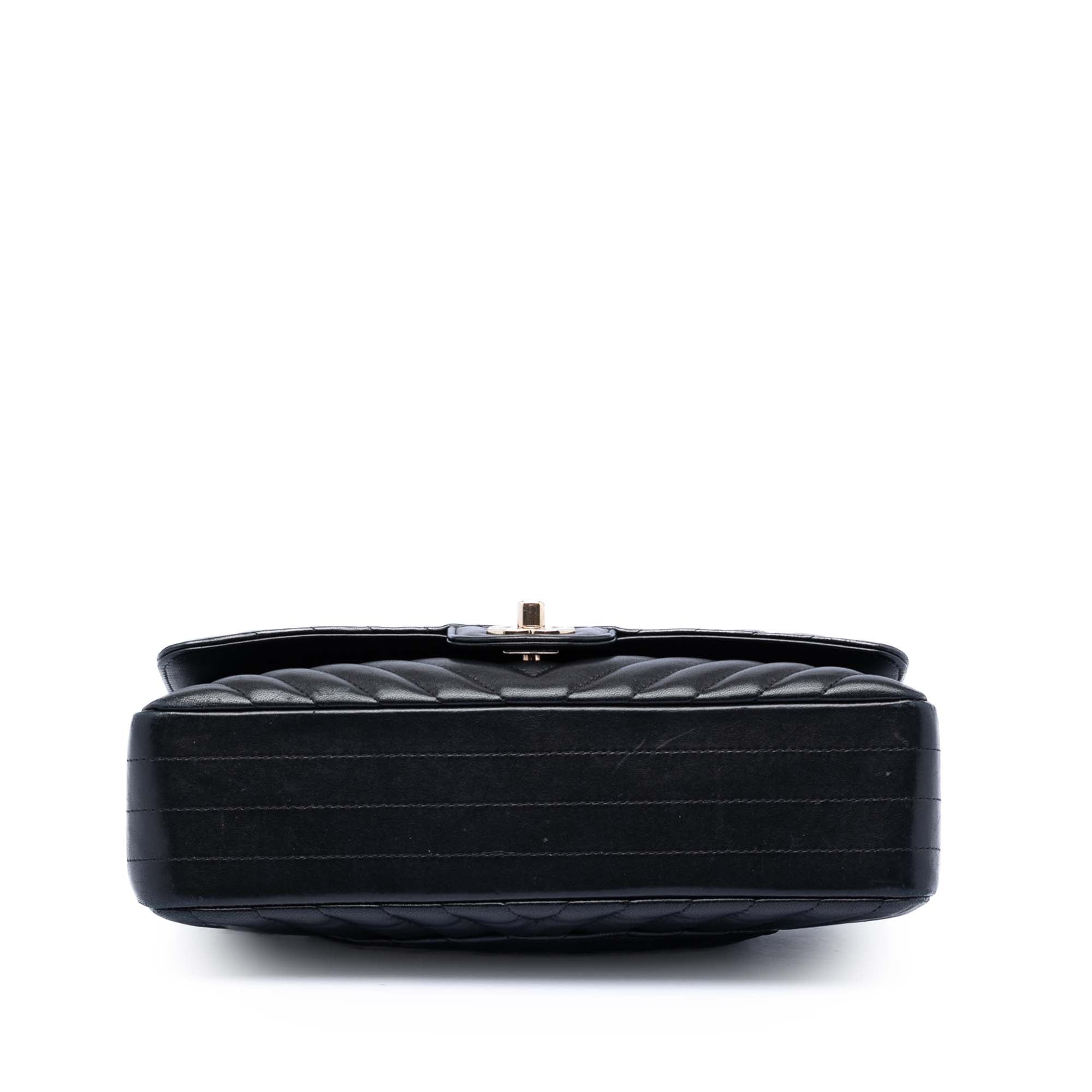 Chanel Medium Classic Chevron Lambskin Double Flap - image 3