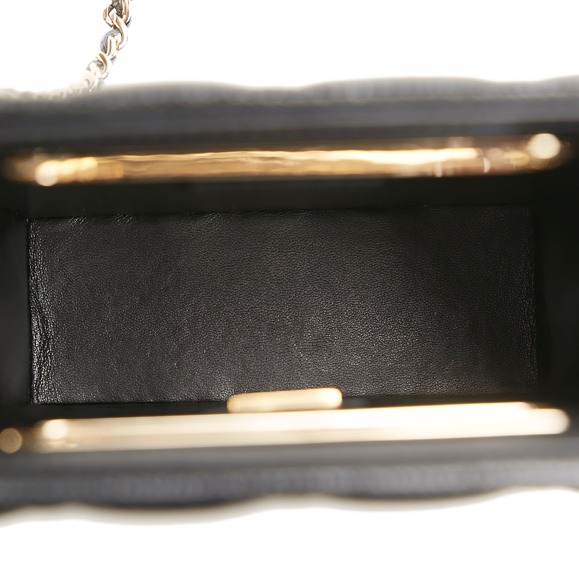 Chanel Mini Caviar Chain Around Cut Out Evening Bag - image 4