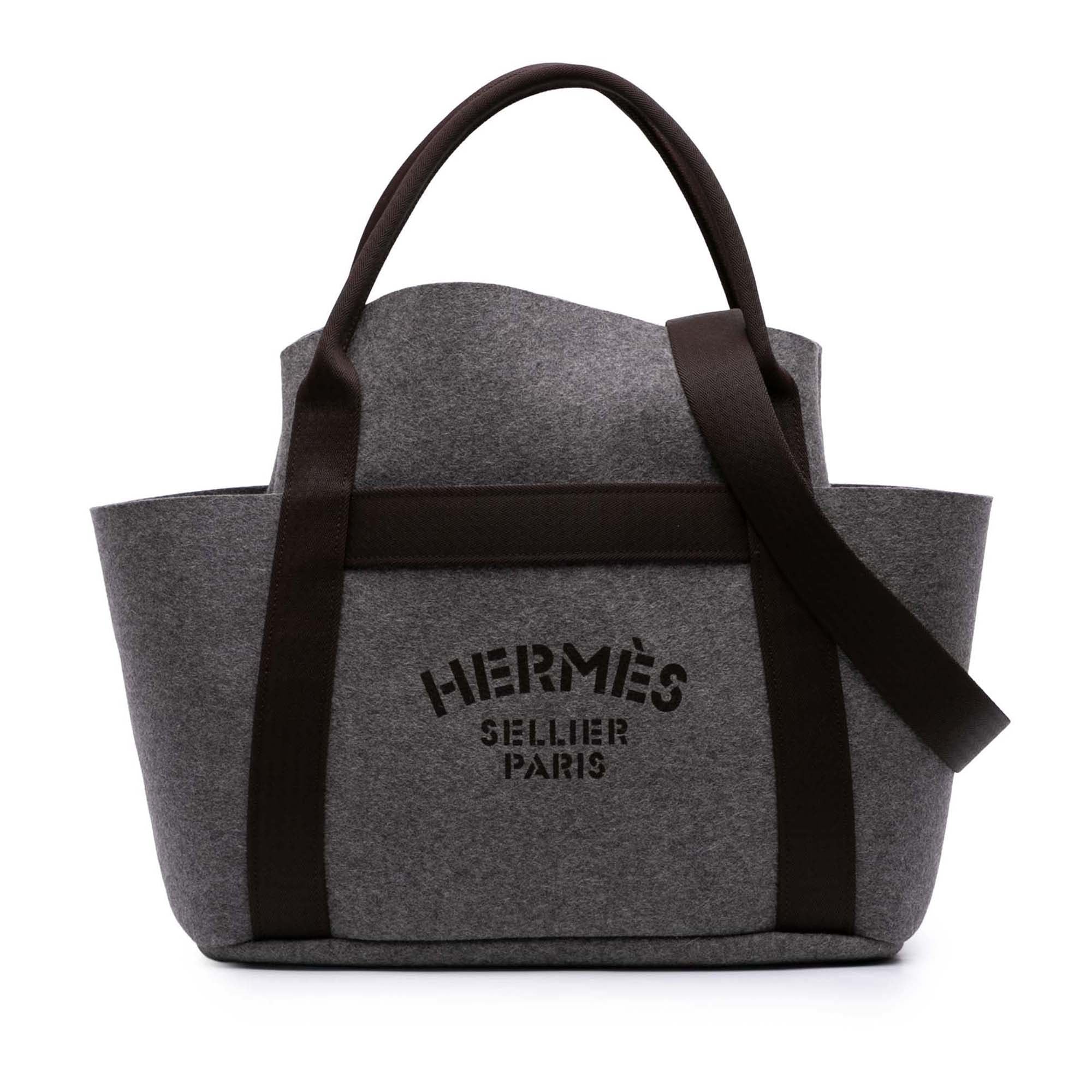 Hermès Feutre Sac de Pansage Groom Bag - image 1