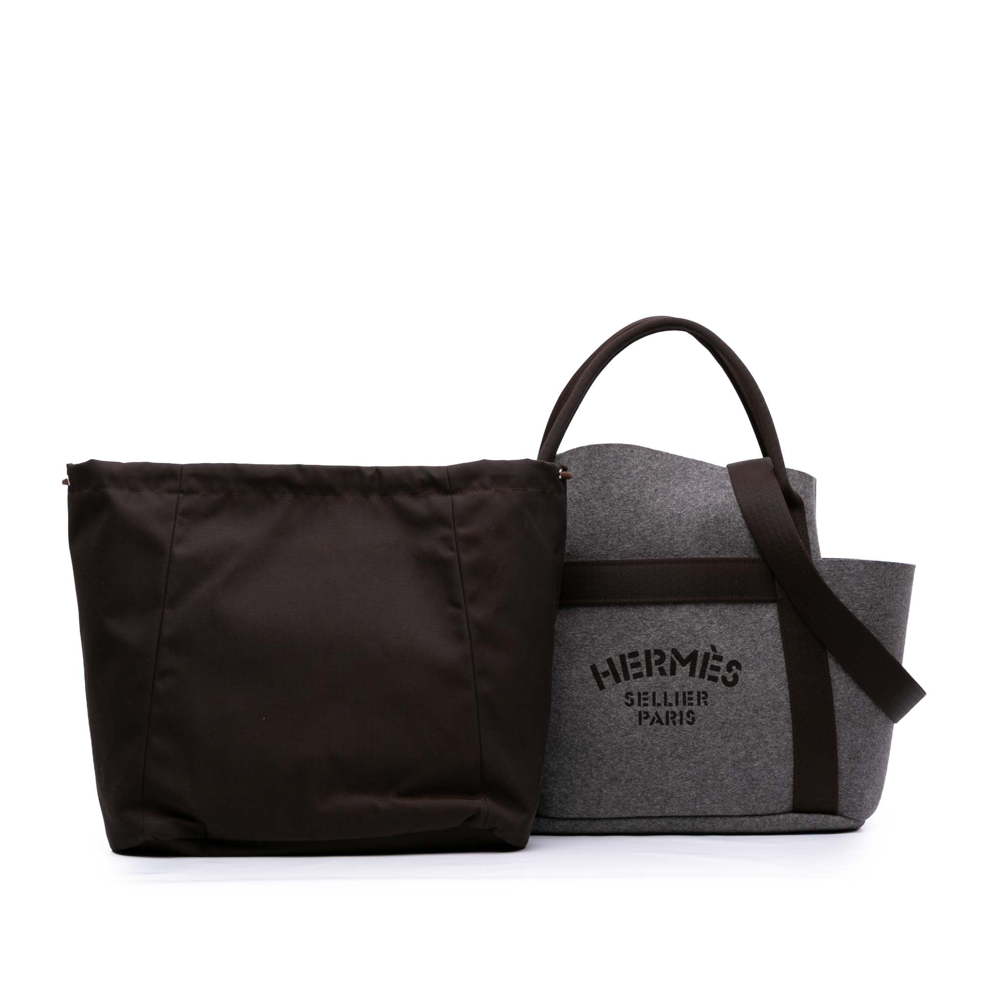 Hermès Feutre Sac de Pansage Groom Bag - image 8