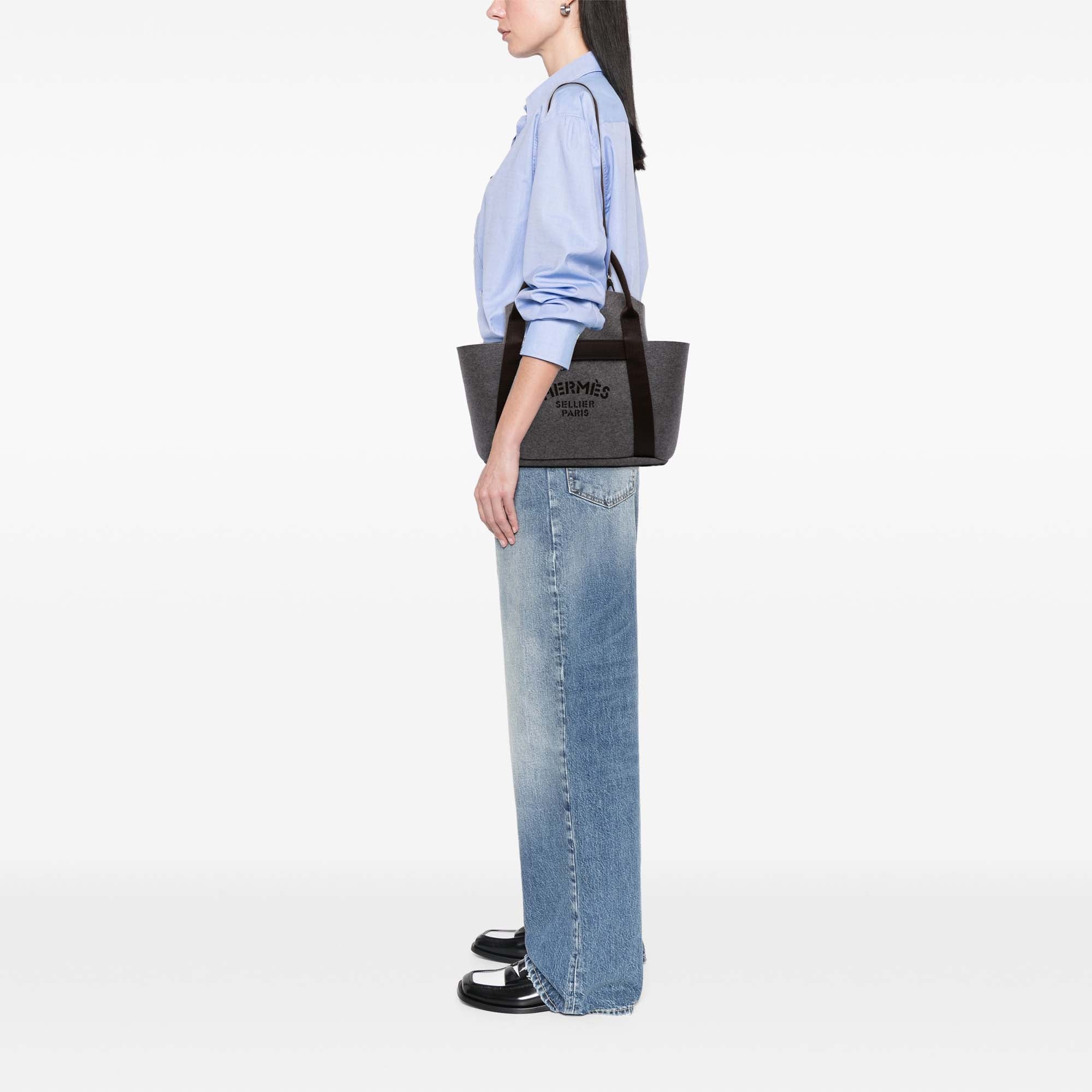Hermès Feutre Sac de Pansage Groom Bag - image 9