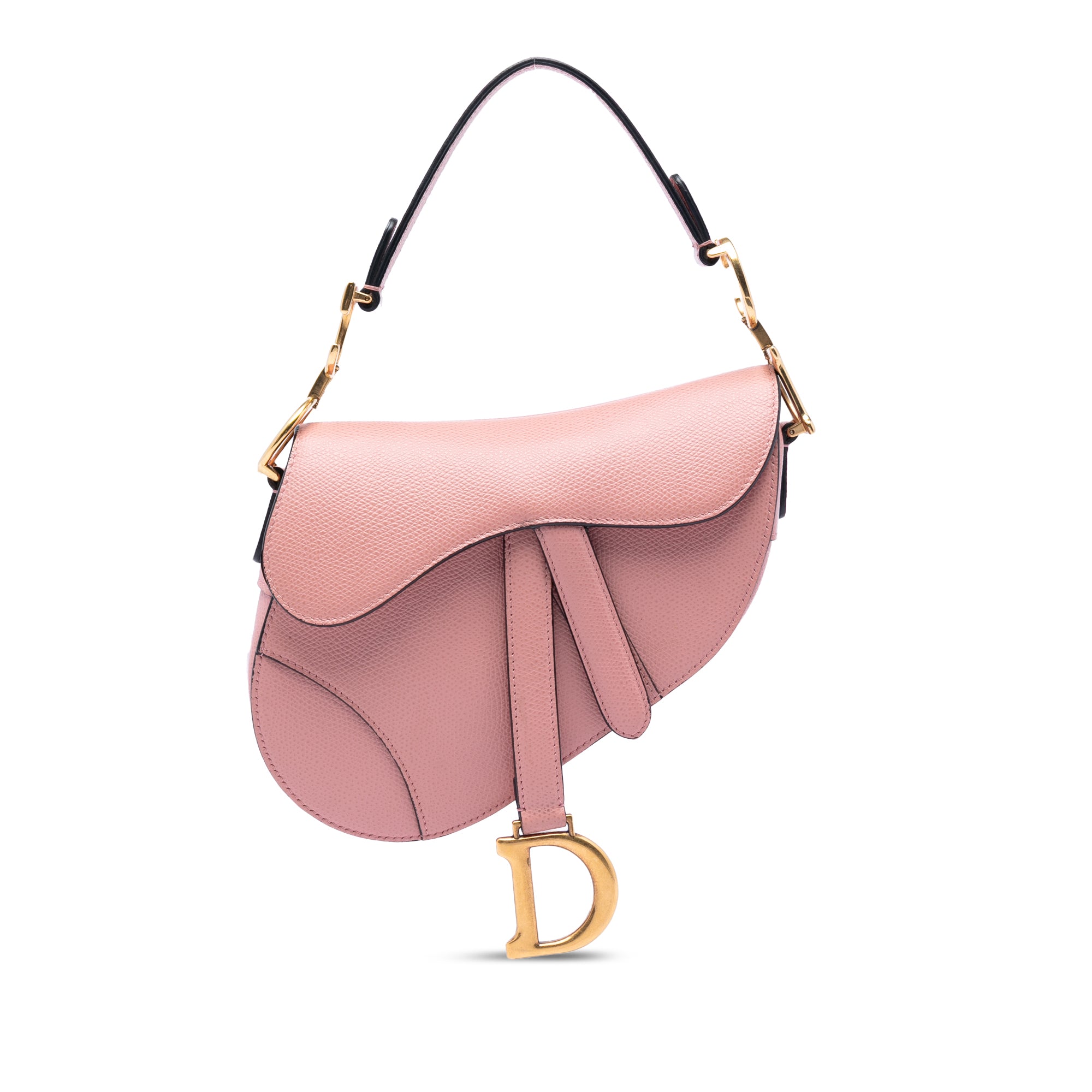 Dior Mini Grained Calfskin Saddle Bag - image 1