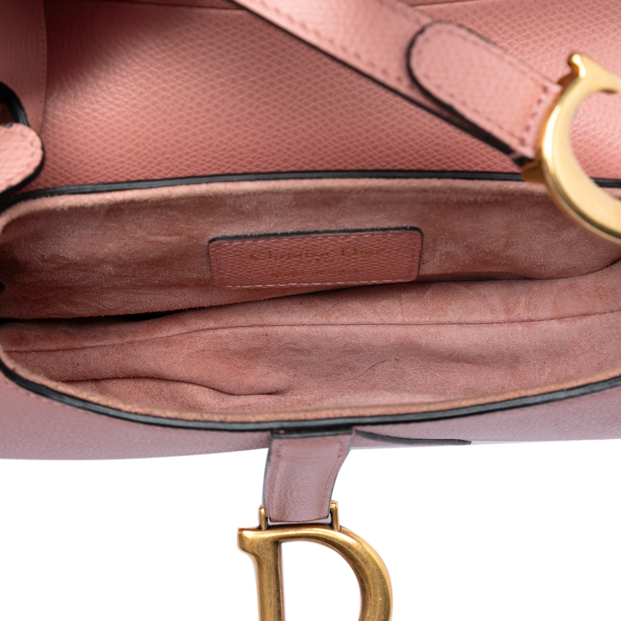 Dior Mini Grained Calfskin Saddle Bag - image 4