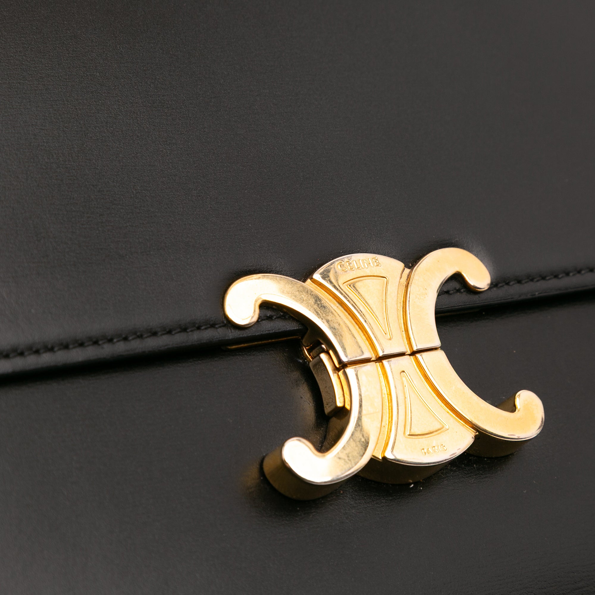 Celine Large Shiny Calfskin Triomphe Crossbody - image 7