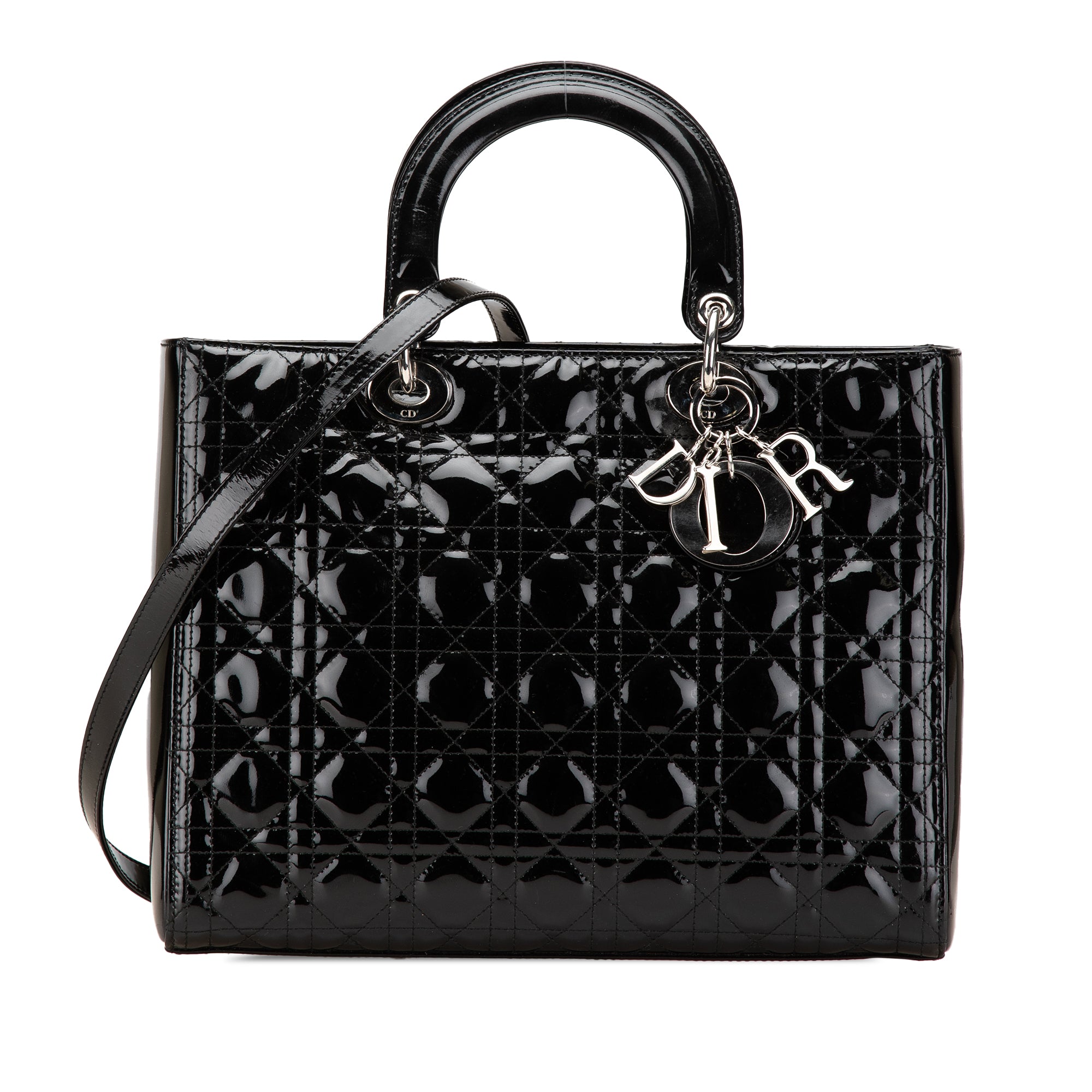 Dior Large Patent Cannage Lady Dior - image 1