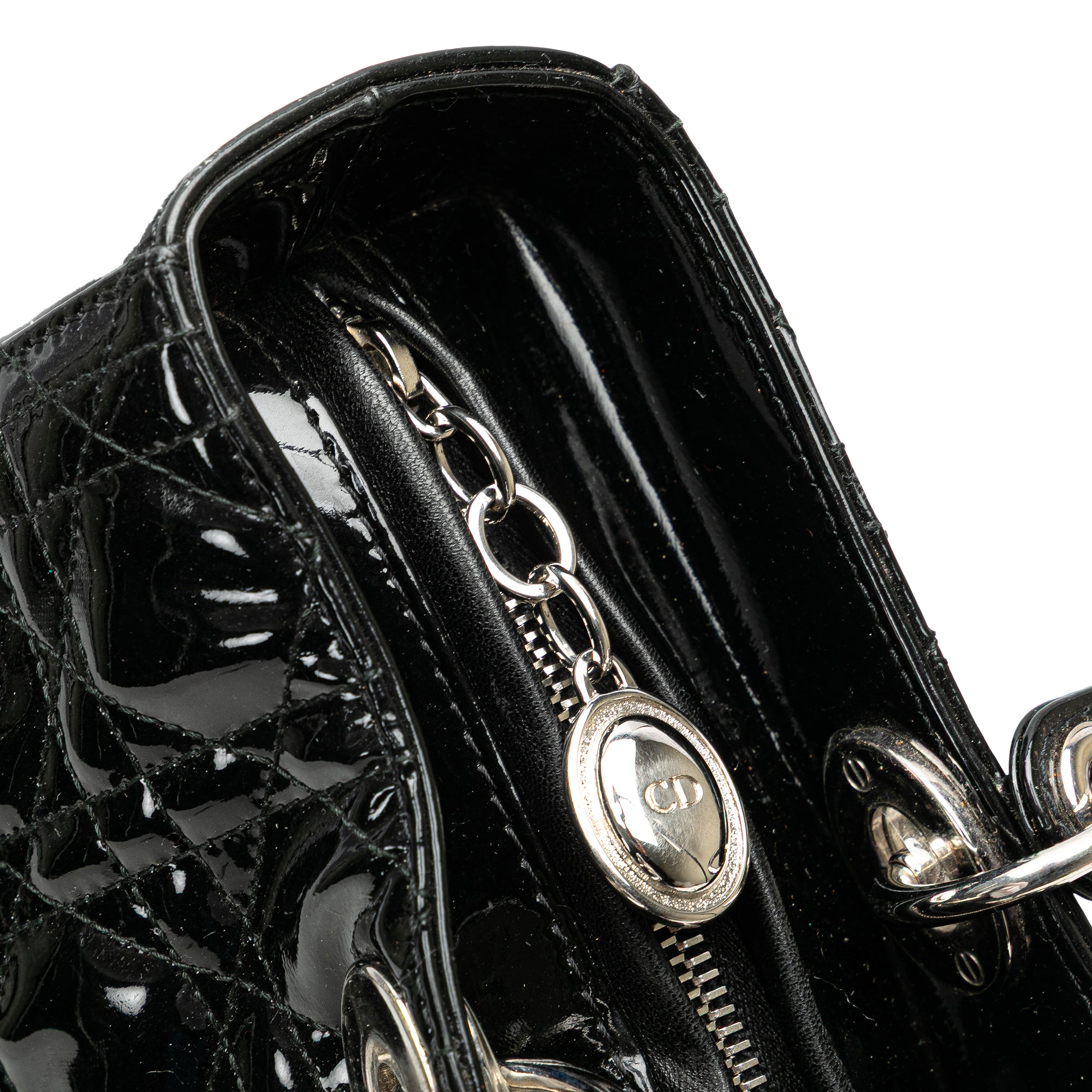 Dior Large Patent Cannage Lady Dior - image 7
