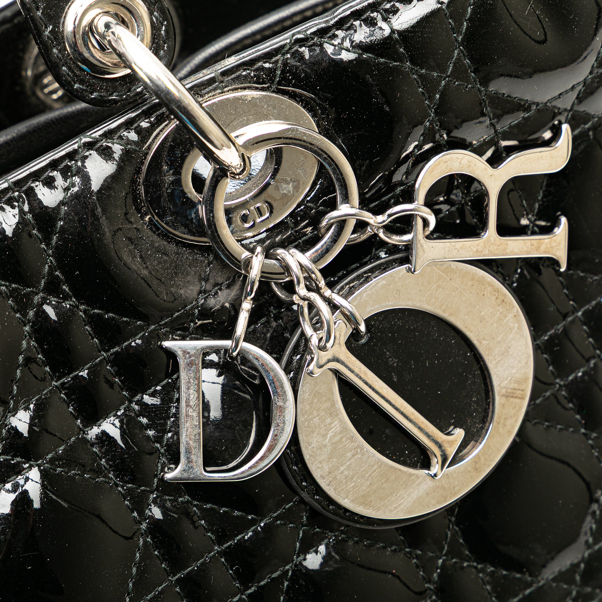 Dior Large Patent Cannage Lady Dior - image 8