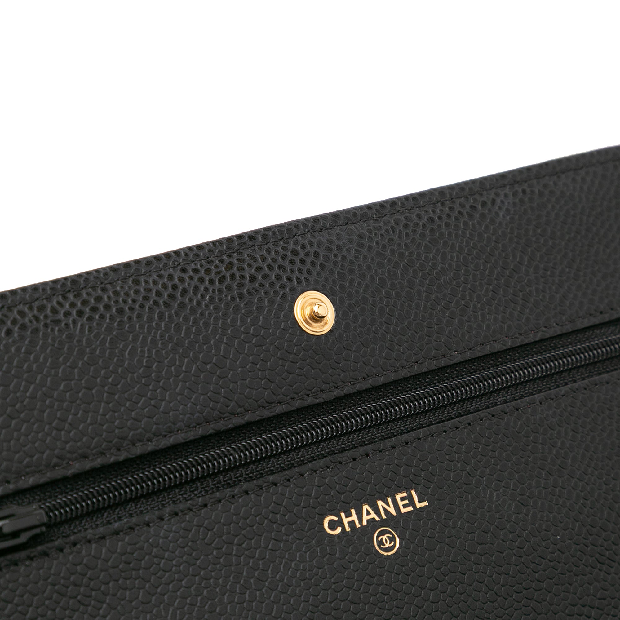 Chanel CC Quilted Caviar Wallet on Chain - image 7