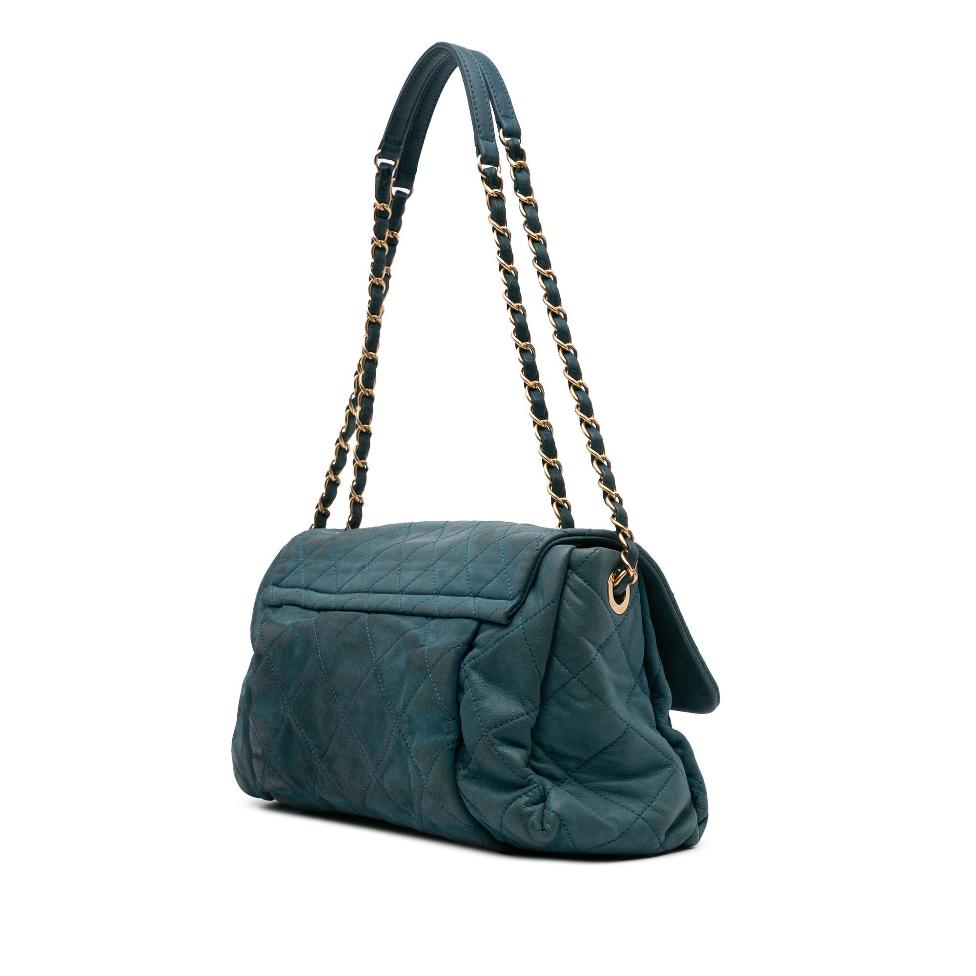 Chanel Large Iridescent Calfskin Chic Quilt Flap - image 2
