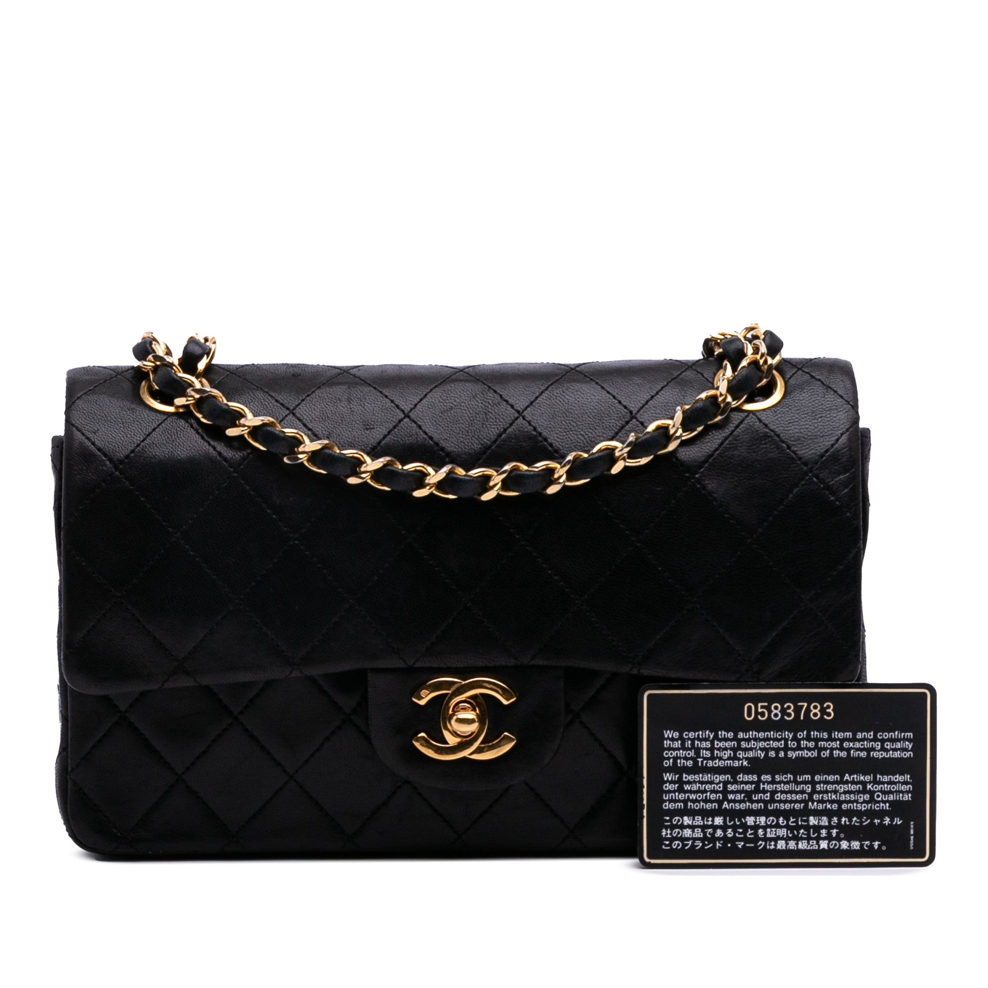 Chanel Small Classic Lambskin Double Flap - image 14