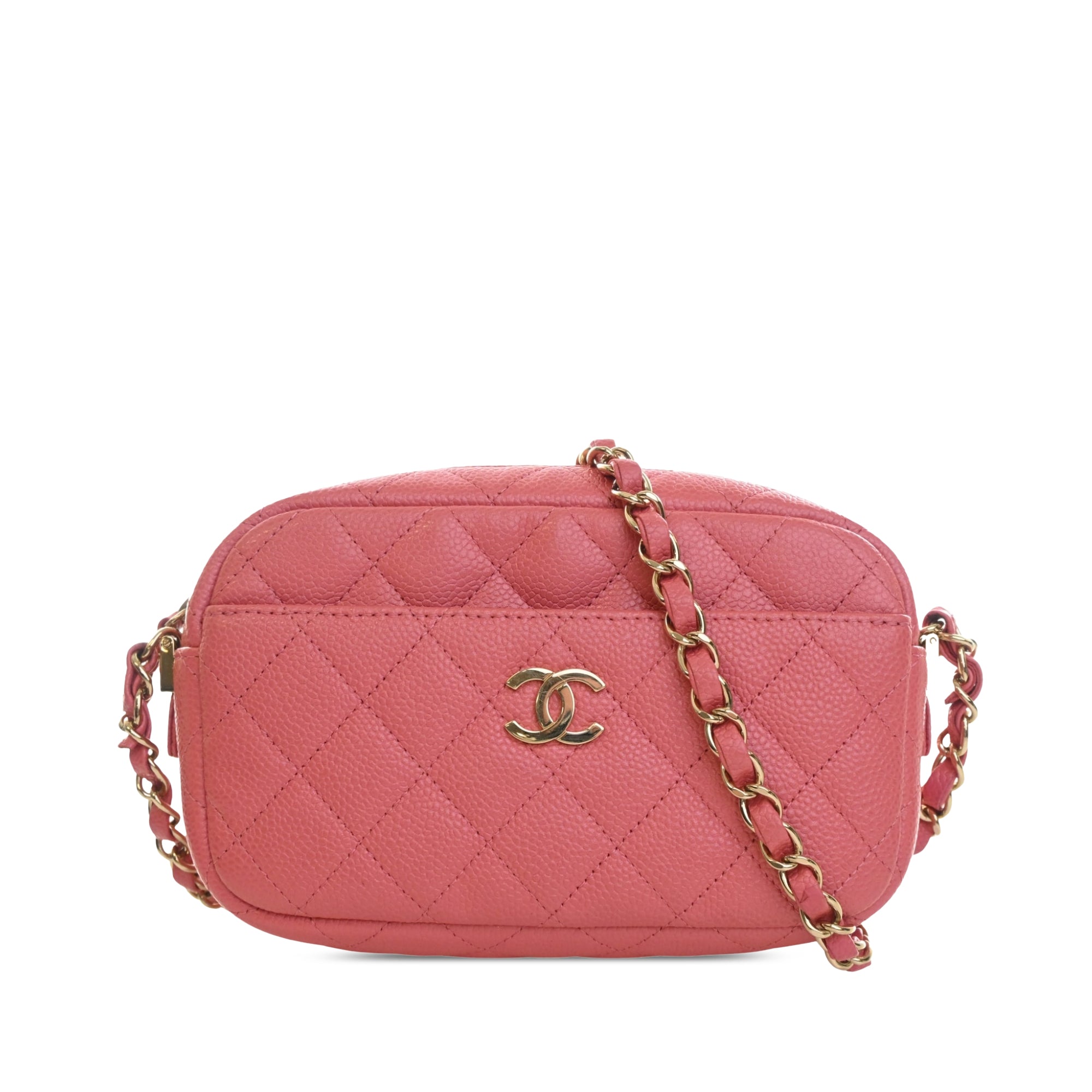 Chanel Small CC Quilted Caviar Camera Bag - image 1