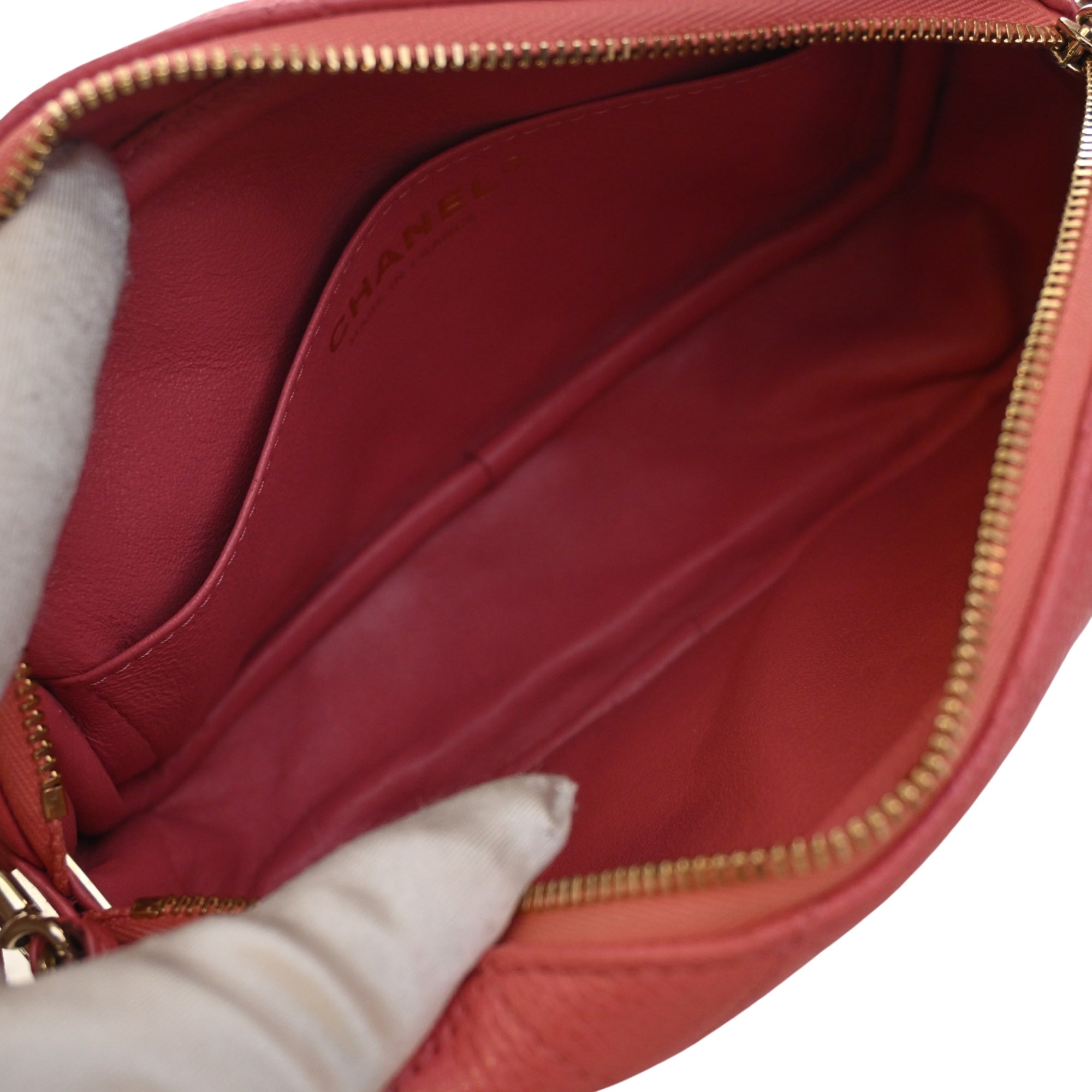 Chanel Small CC Quilted Caviar Camera Bag - image 4