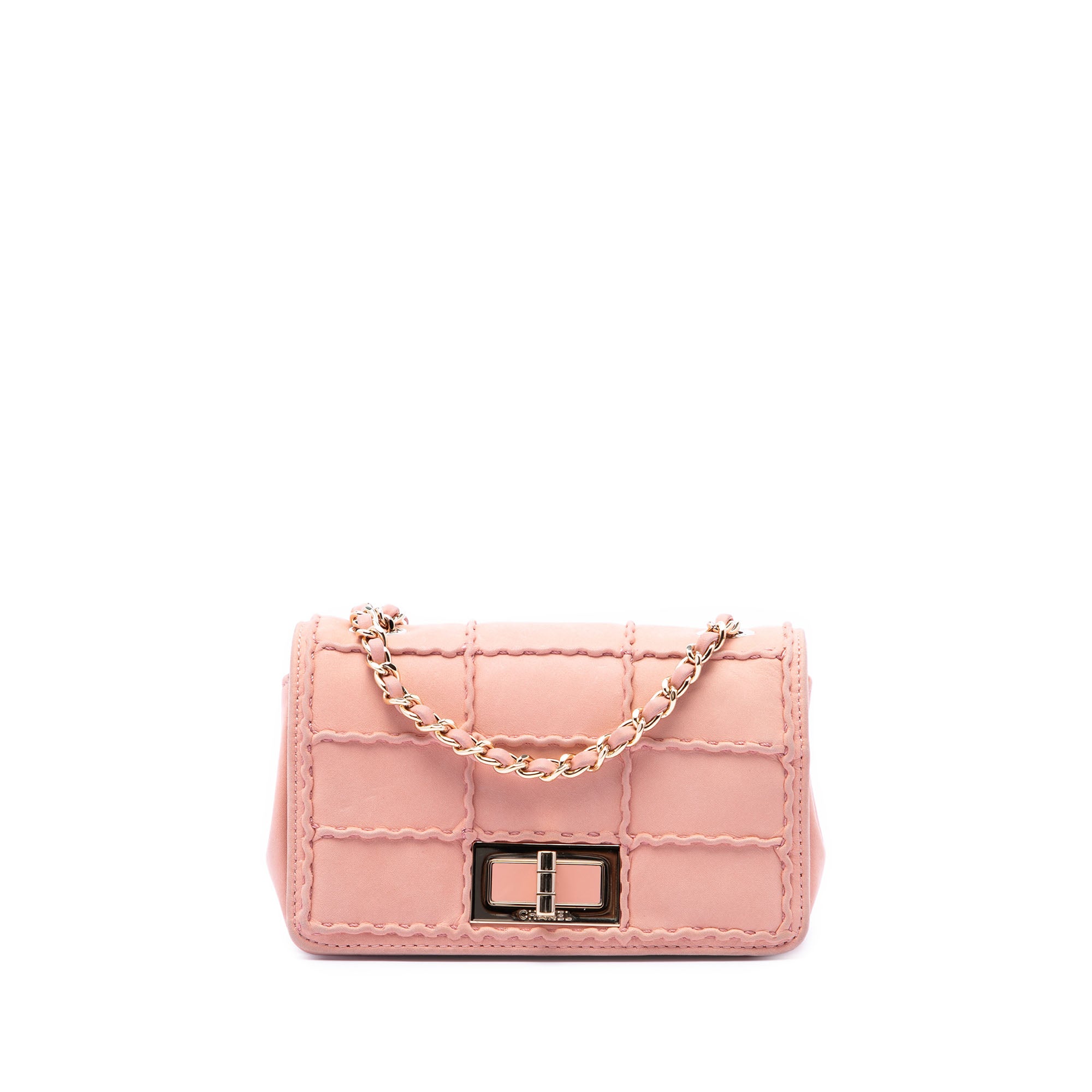 Chanel Mini Stitched Chocolate Bar Iridescent Lambskin Reissue 2.55 Flap - image 1