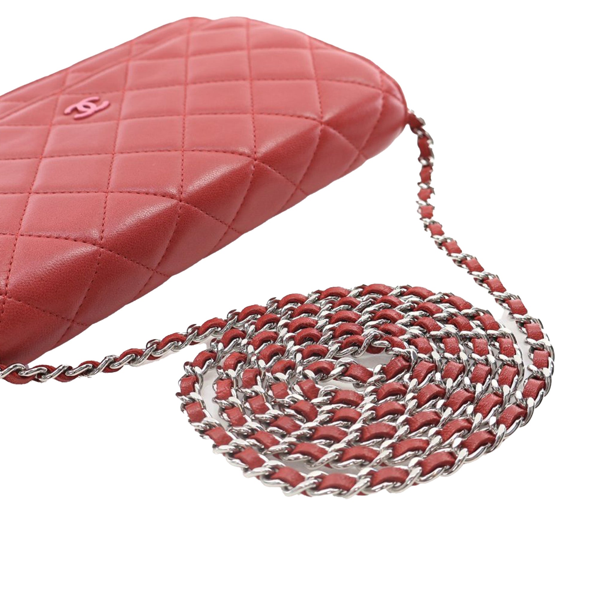 Chanel Classic Lambskin Wallet on Chain - image 8