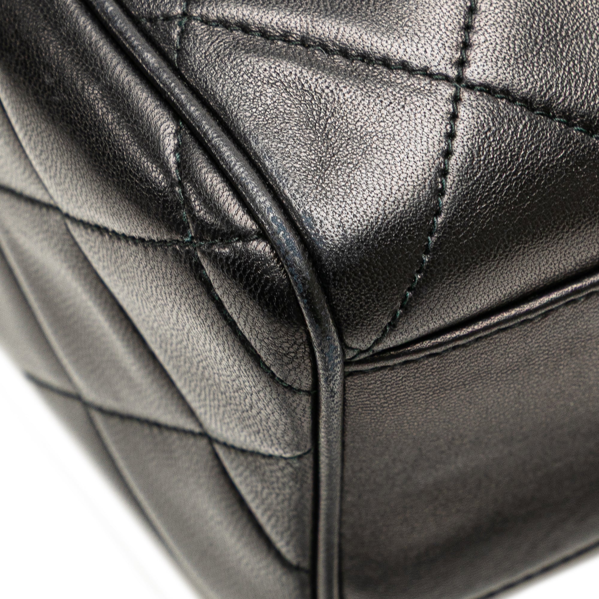 Chanel CC Quilted Lambskin Tassel Crossbody - image 11
